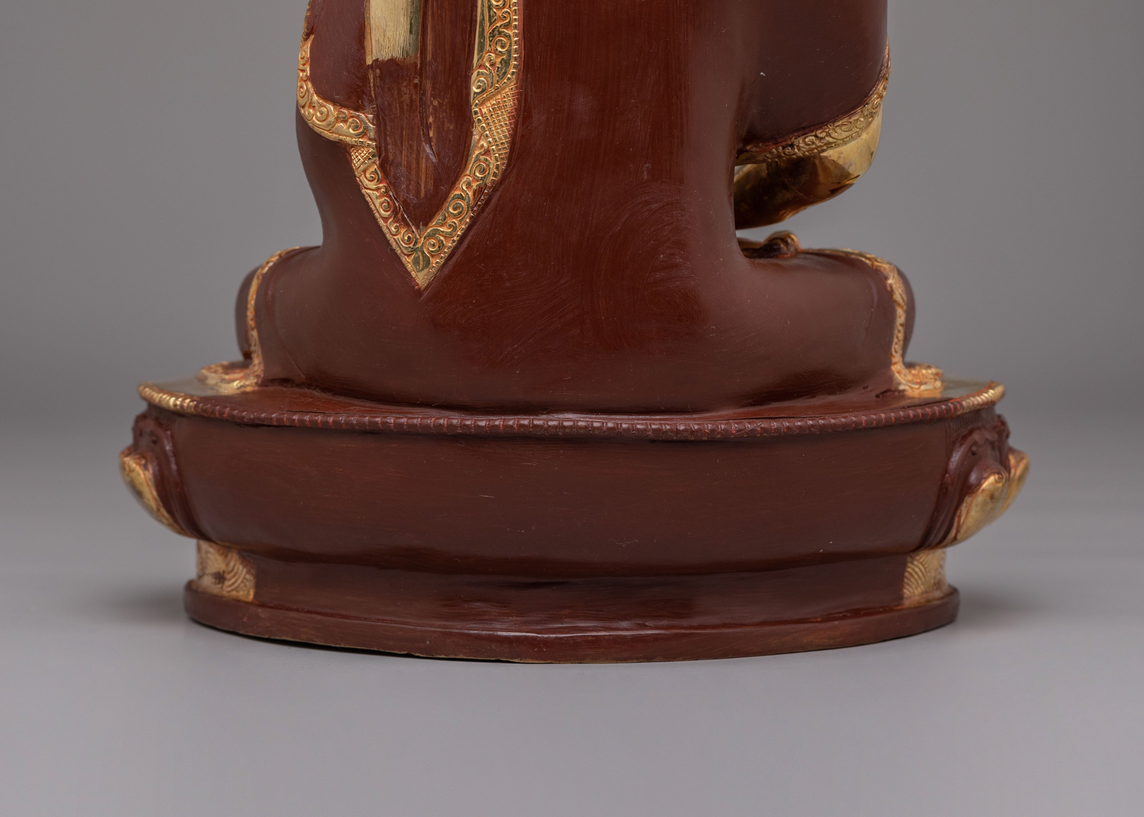 Tibetan Amitabha Buddha Altar Statue | Handcrafted Copper Body with Gold Plating