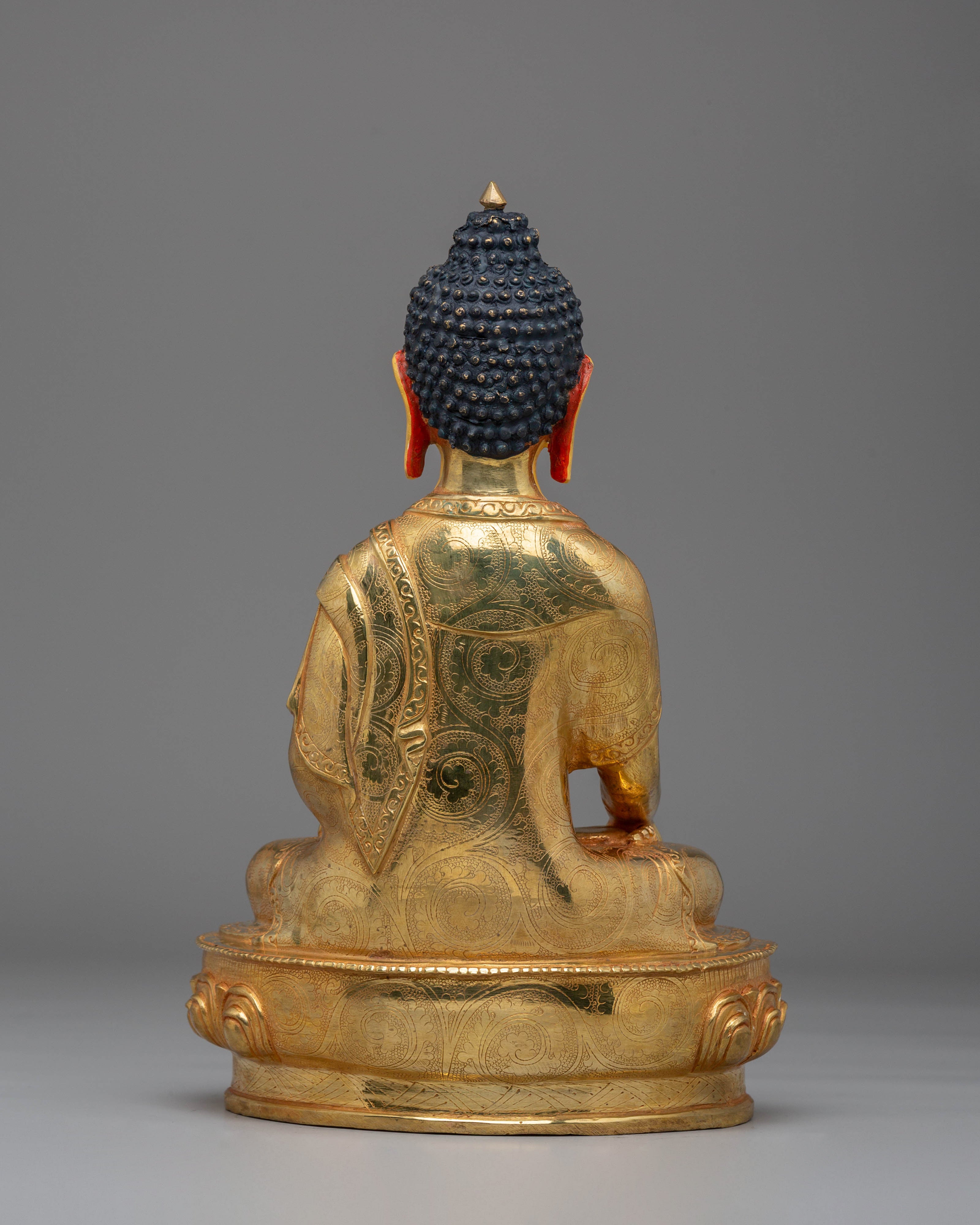 Handmade Golden Statue of Shakyamuni Buddha | Symbol of Wisdom & Enlightenment