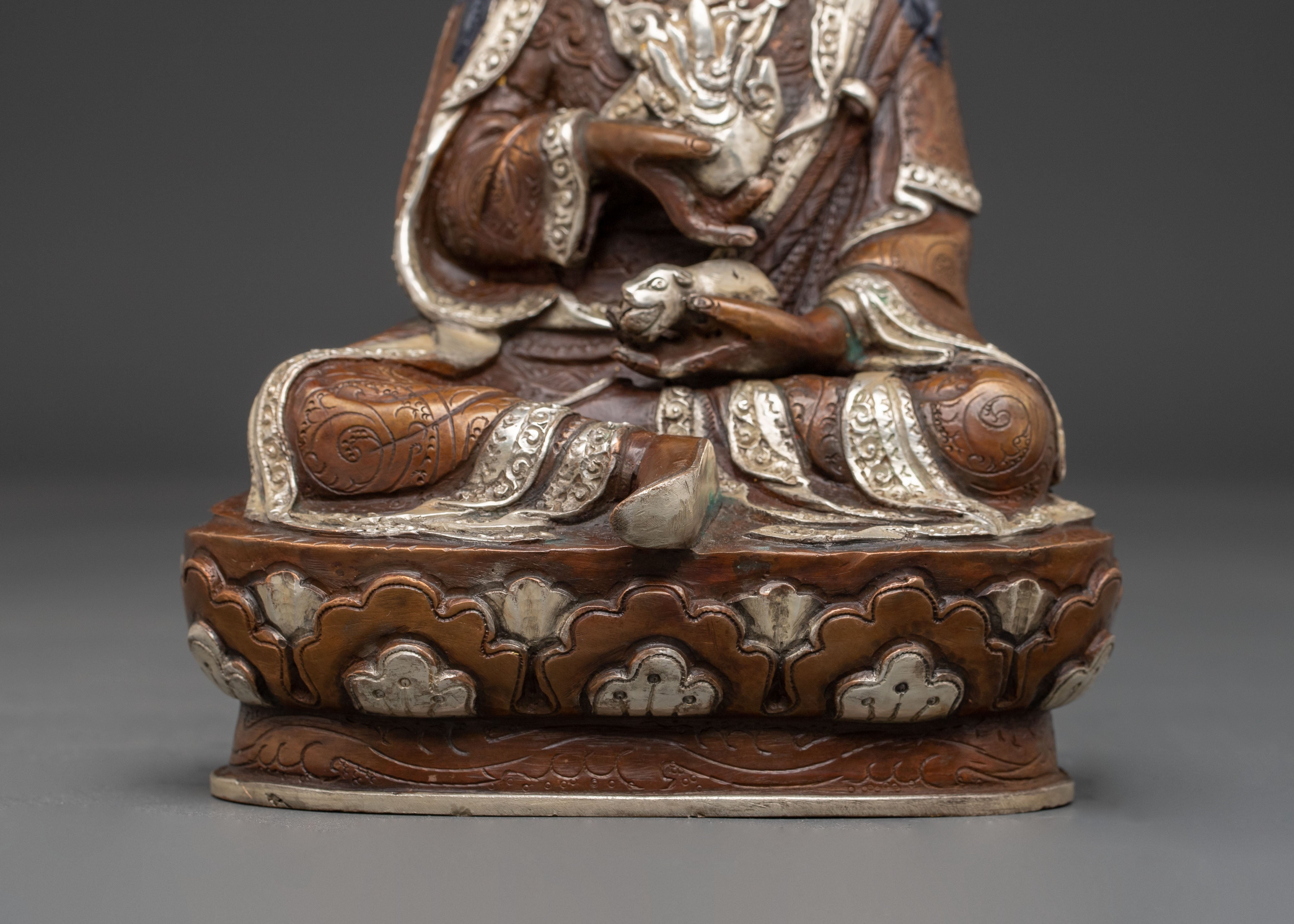 Guru Orgyen Norla Statue | Himalayan Padmasambhava Altar Decor
