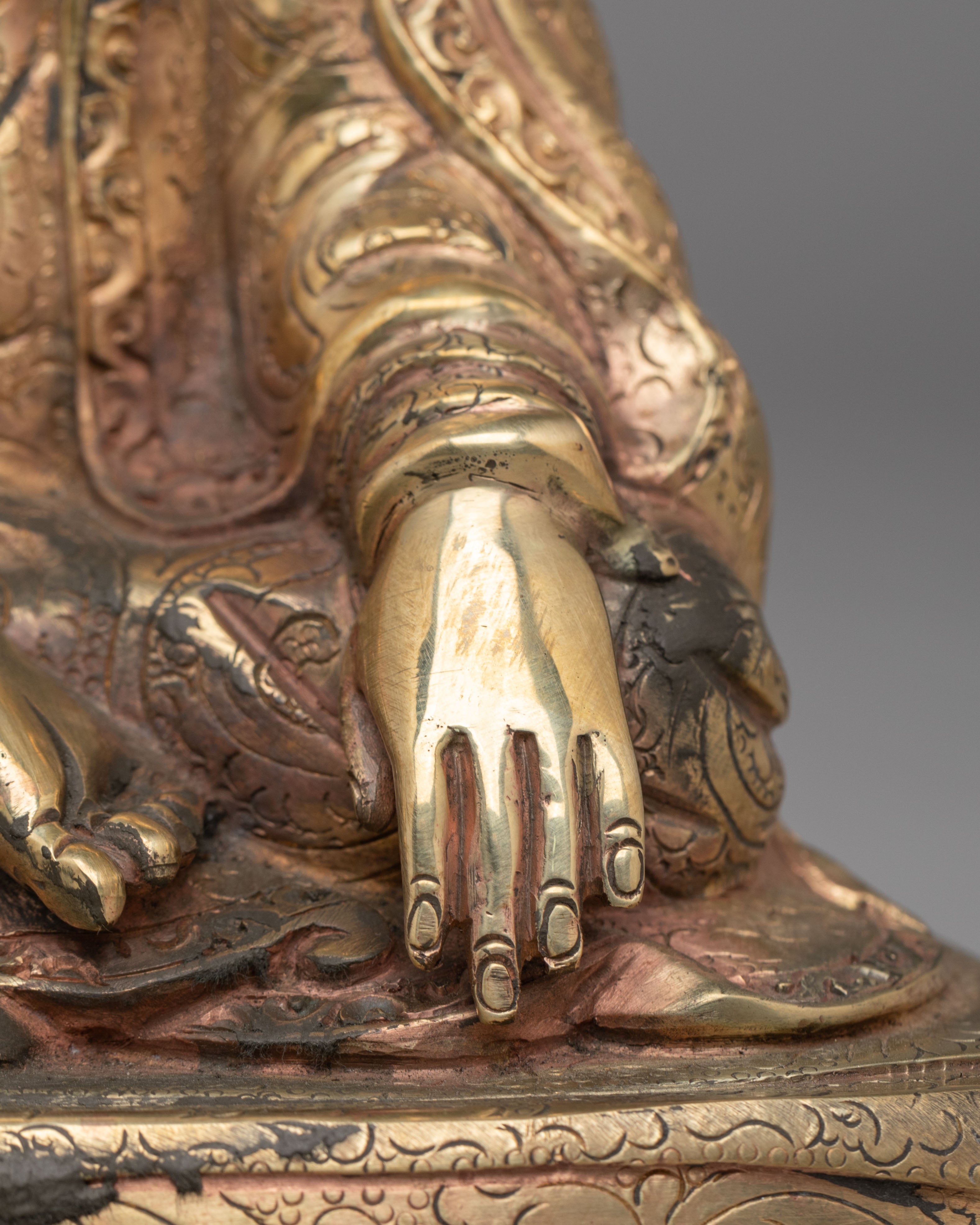 Handmade Marpha Statue | Buddhist Guru Altar Sculpture