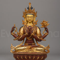 Himalayan Chenrezig Bodhisattva Statue