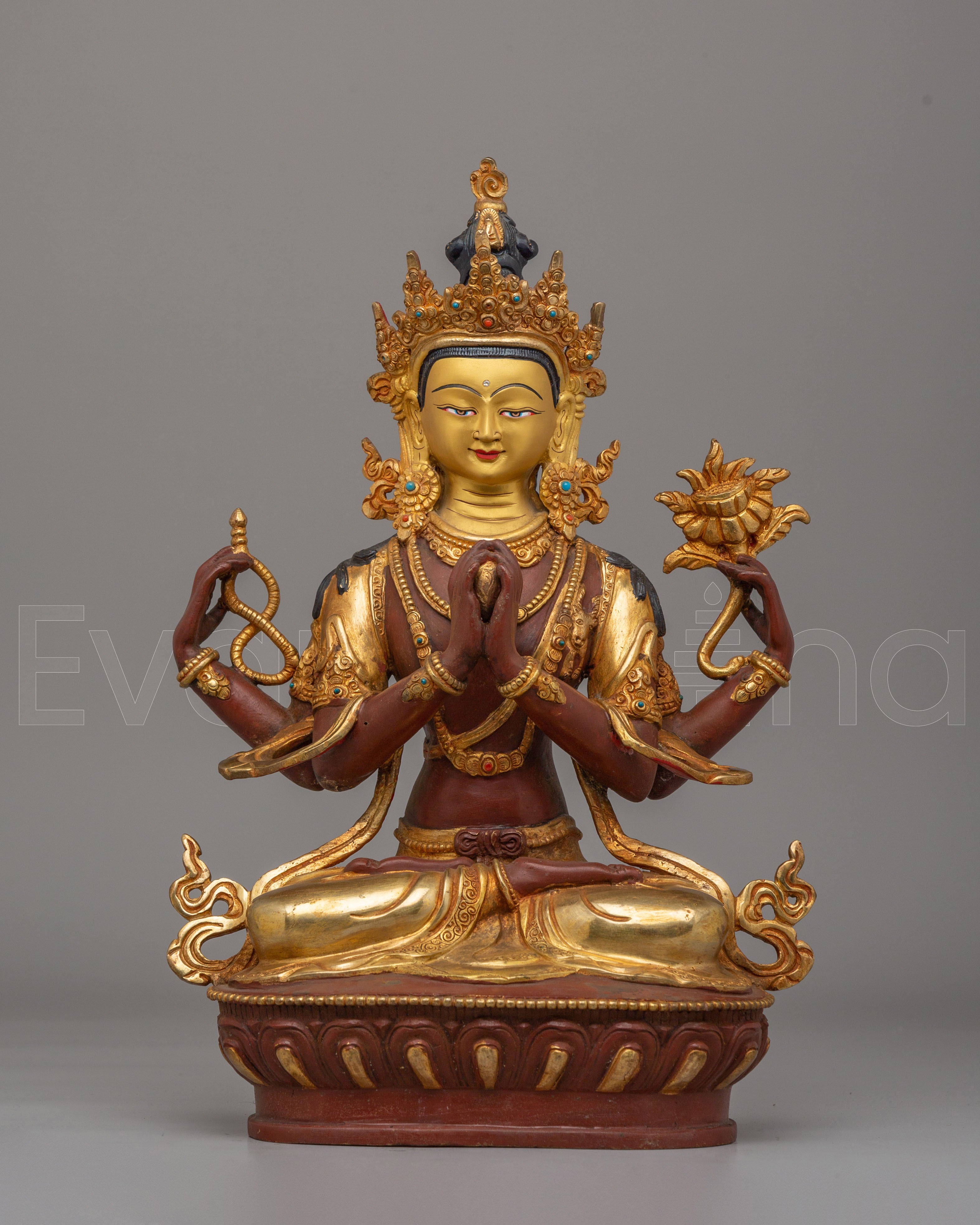 Himalayan Chenrezig Bodhisattva Statue