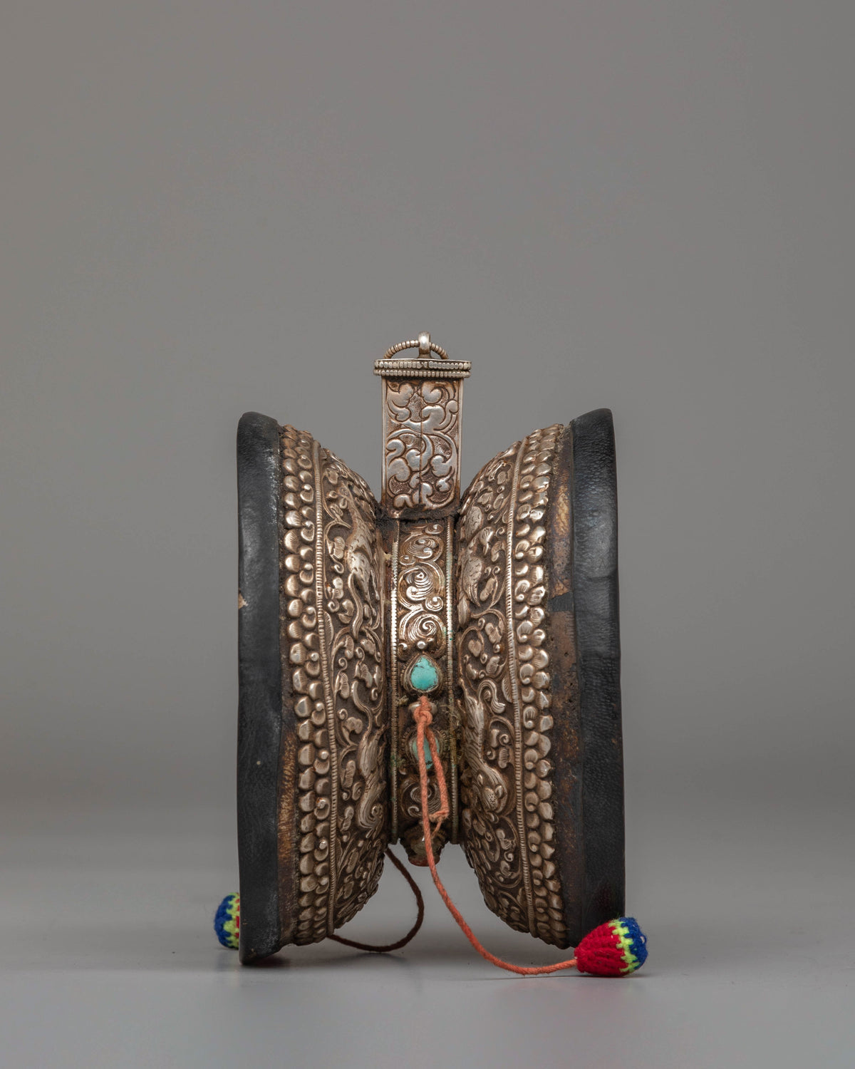 Handcrafted Damaru For Ritual Ceremonies | Spiritual Altar Artwork
