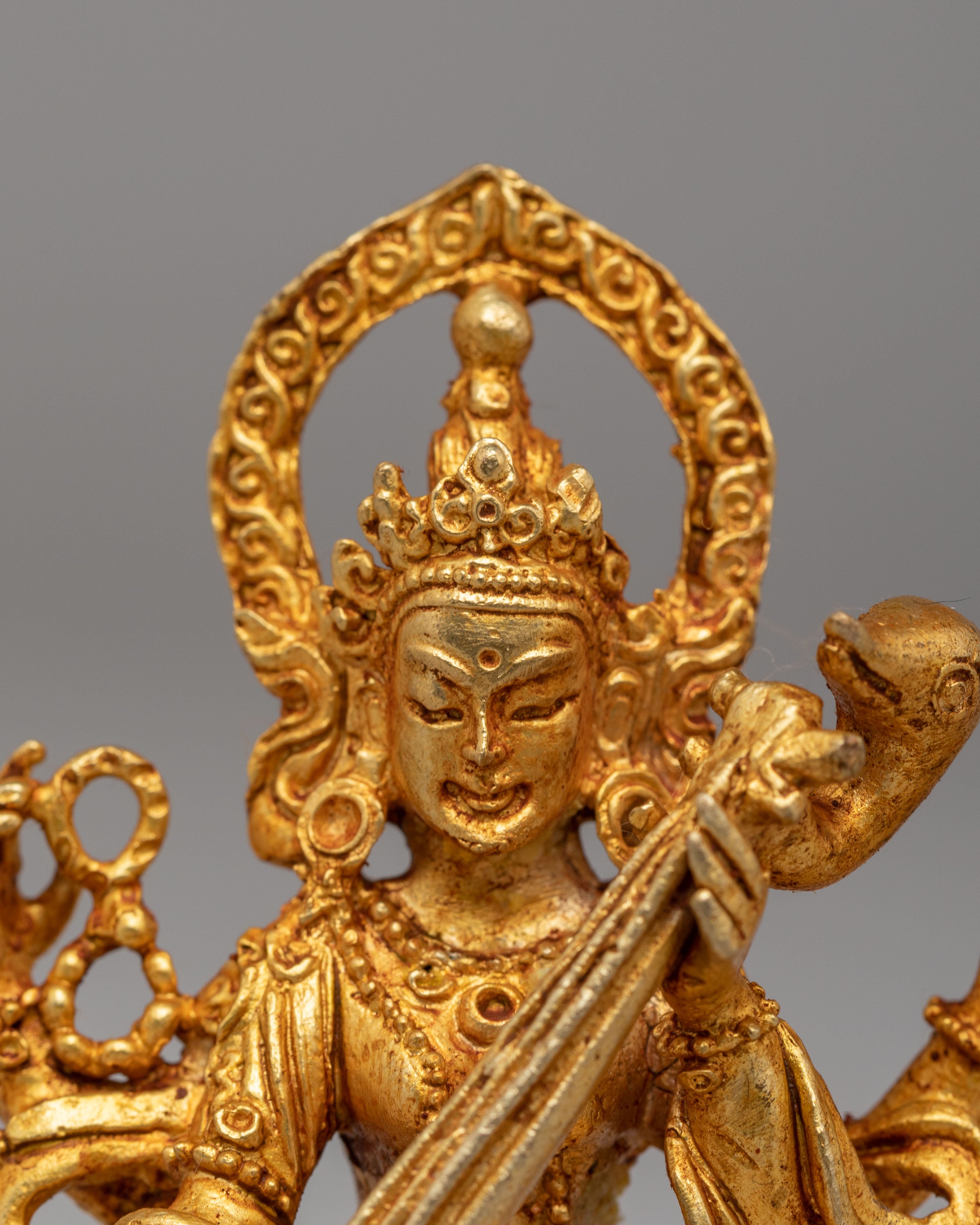Divine Saraswati Statue| Hindu Idol for Altar & Meditation