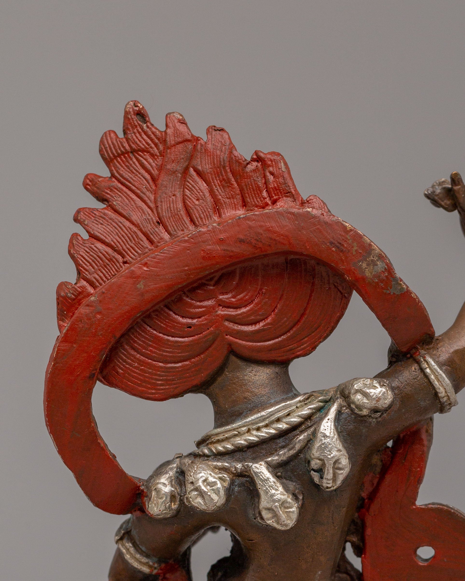 Sacred Simhamukha Sculpture | Handcrafted Tibetan Lion-Faced Dakini Statue
