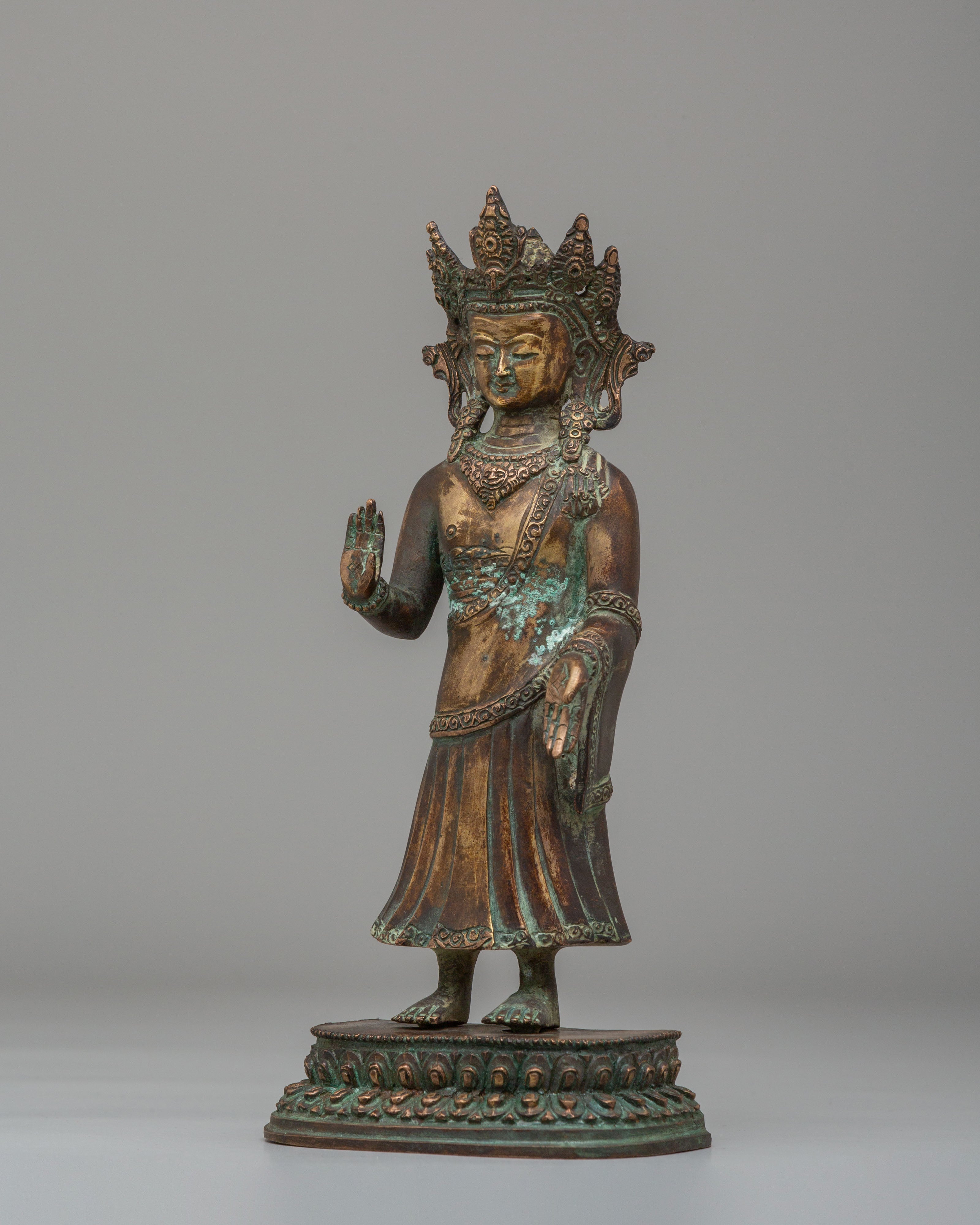 Himalayan Dipankara Buddha Statue | Symbol of Light and Wisdom