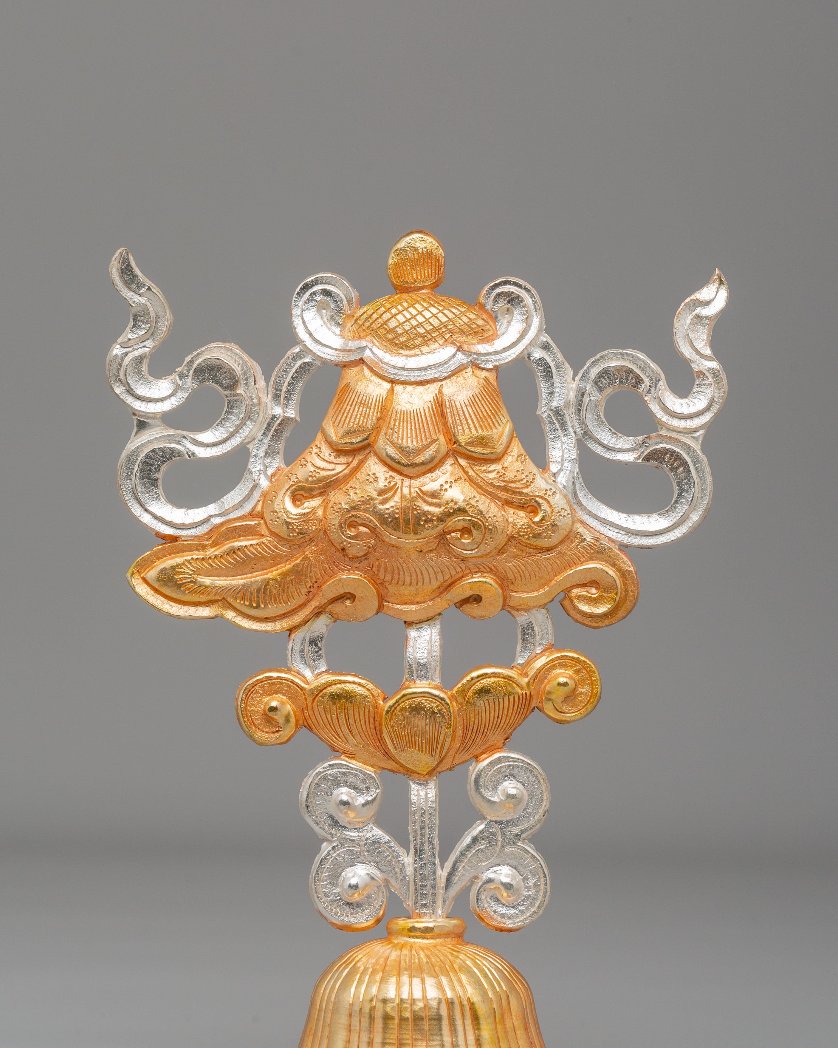 Sacred Eight Auspicious Symbols Set | Copper Body with Electro Gold & Silver Plating