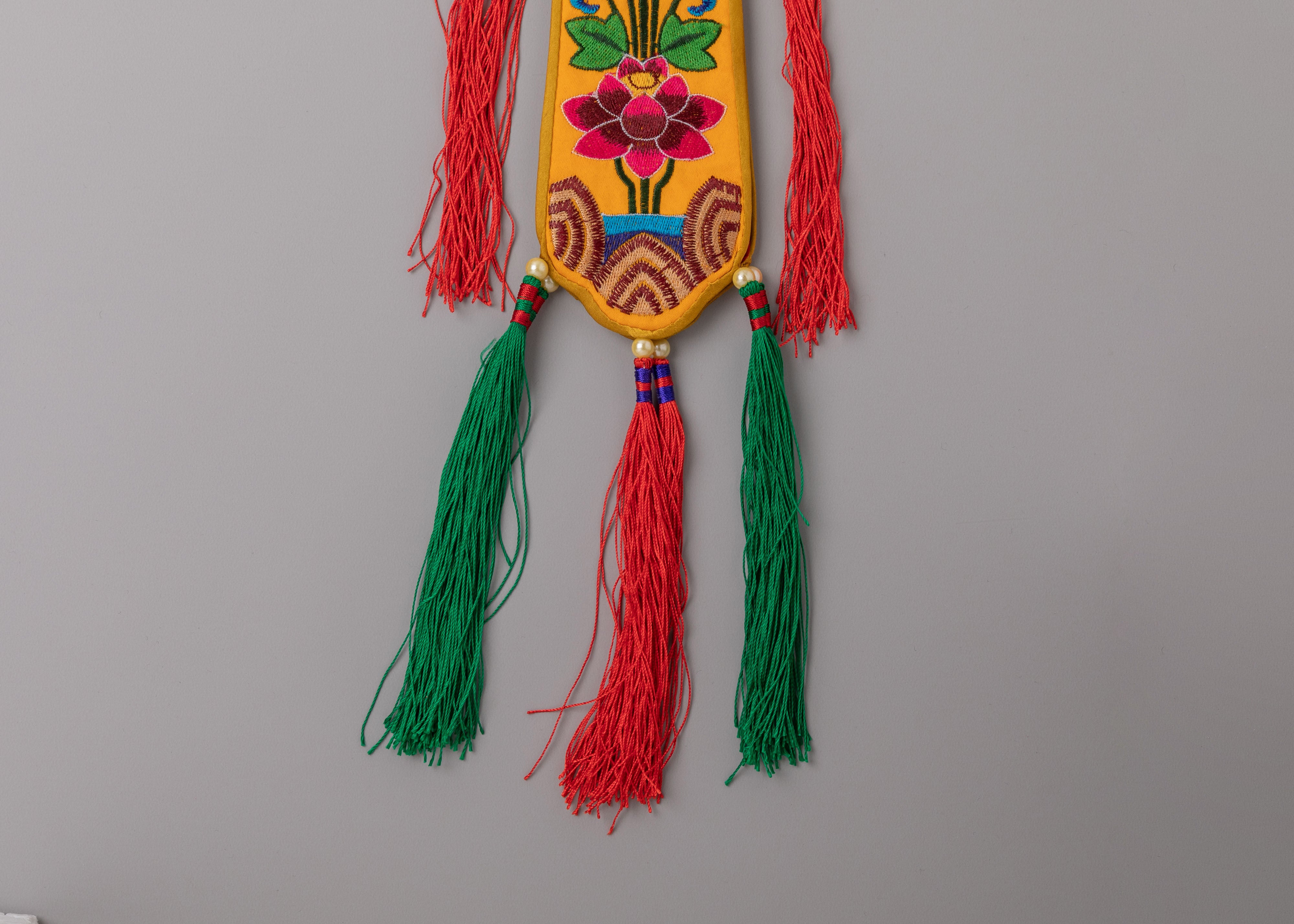 Spiritual Altar Damaru Tail | Tibetan Ritual Tool