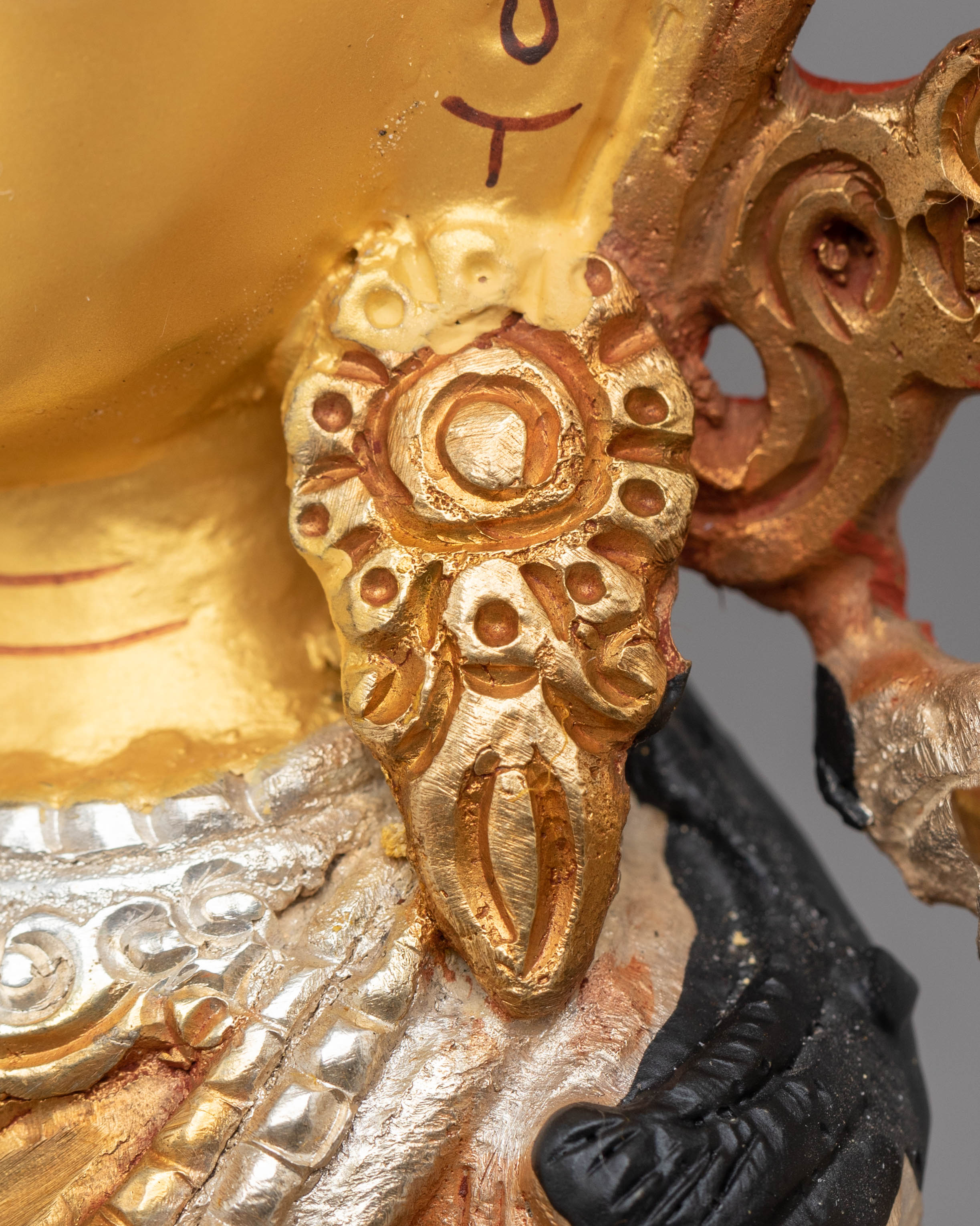 Statue of Manjushri Bodhisattva | Gold Plated Copper for Wisdom and Enlightenment