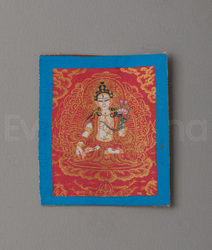 White Tara Thanka For Locket