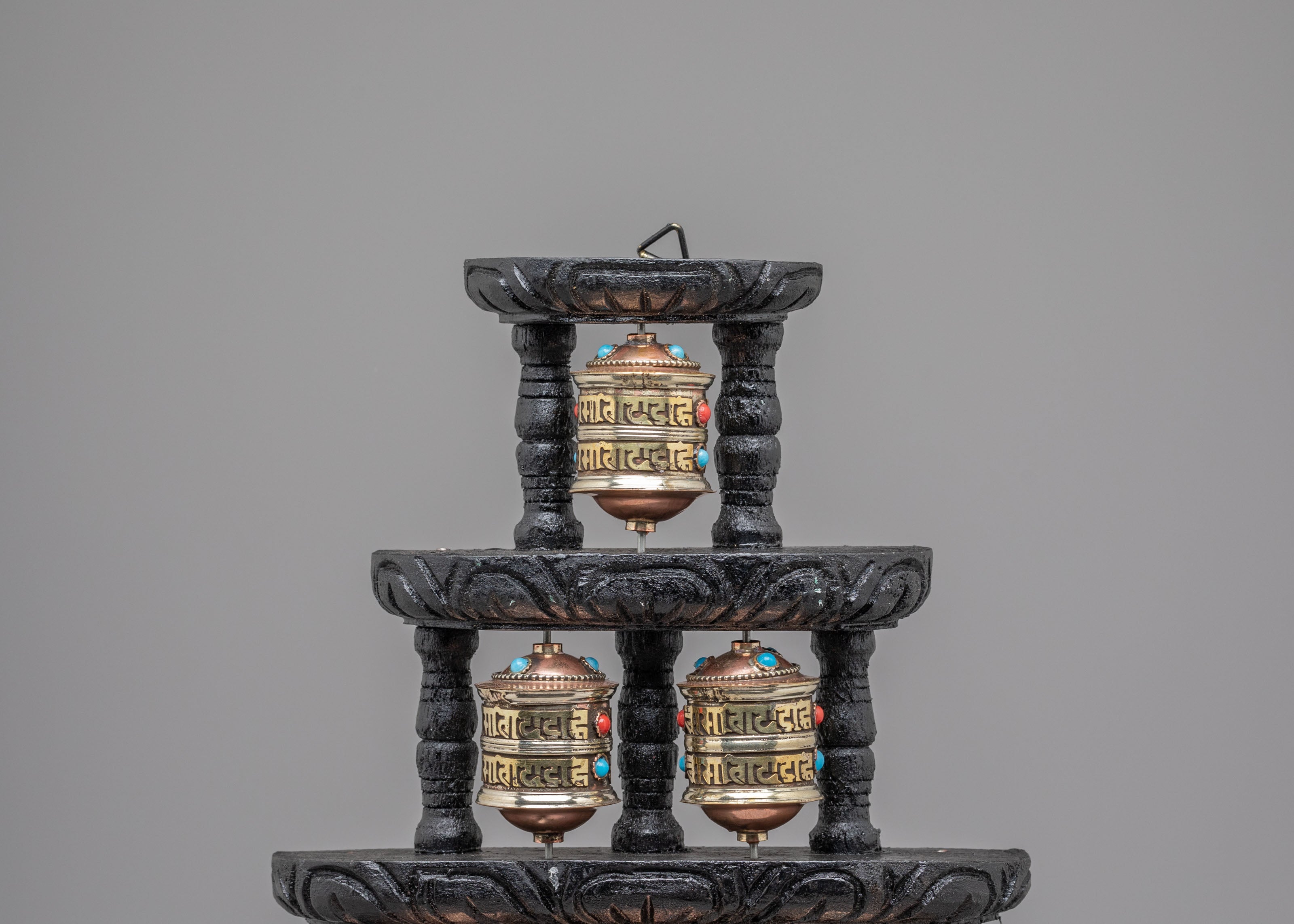 Buddhist Shrine Paryer Wheel | Mantra Wheel for Meditation