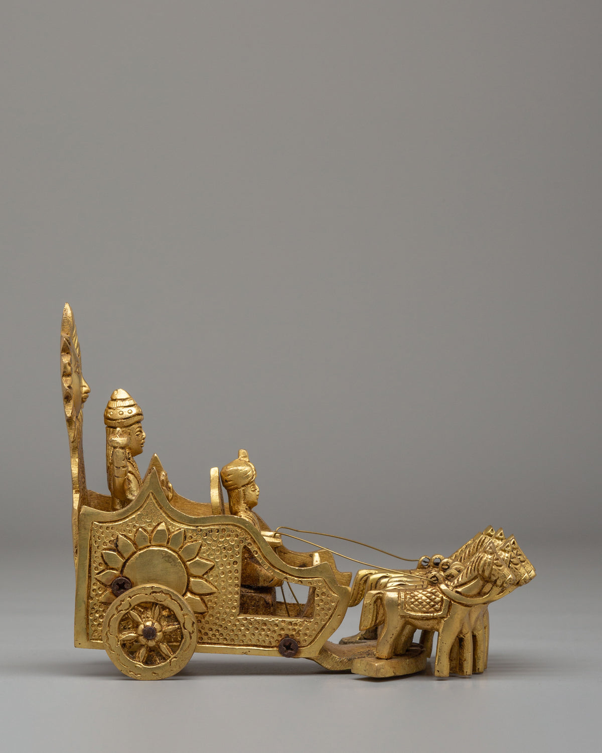 Sacred Surya Dev Rath Sculpture | Divine Vehicle of Sun God Surya Dev