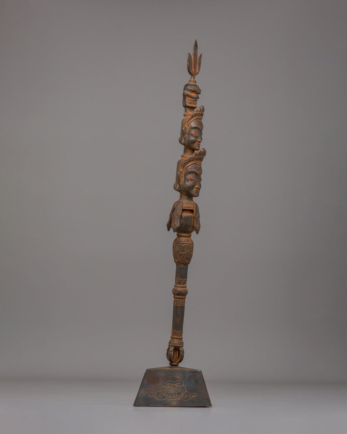 Traditional Khatvanga Ritual Instrument | Sacred Tool for Spiritual Ceremonies