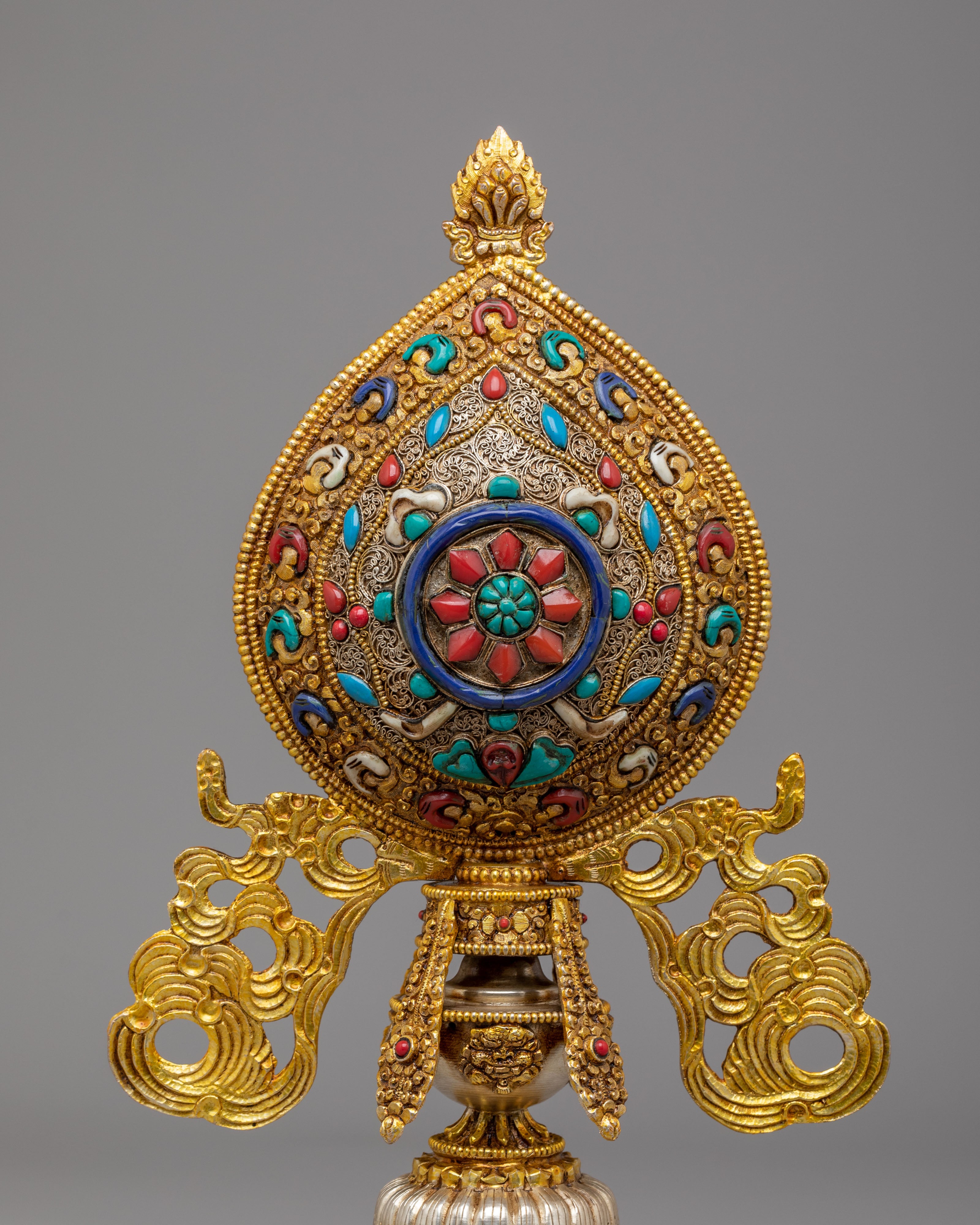 Ashtamangala Buddhist Symbol Set | Traditional Ritual Artwork
