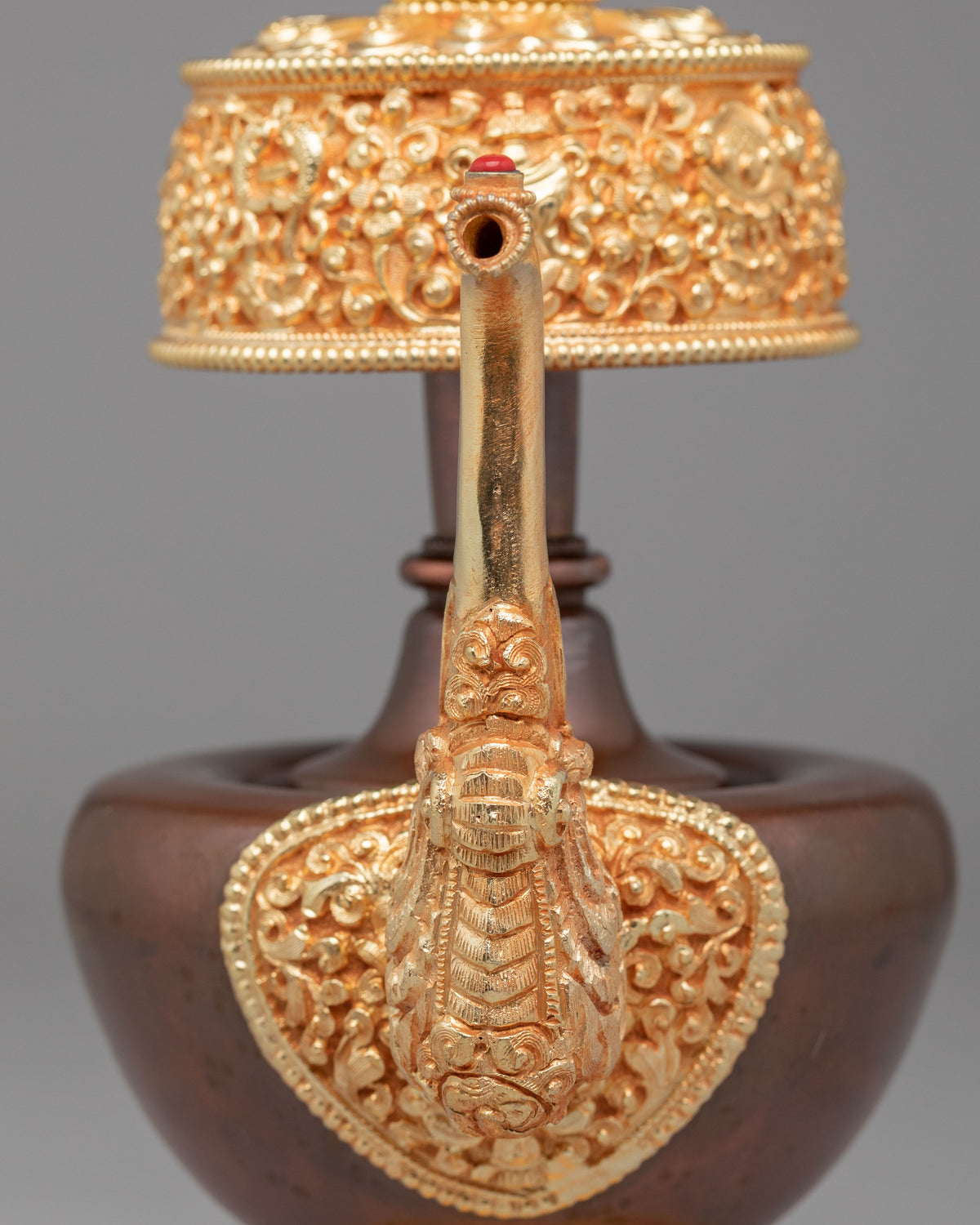 Handcrafted Tibetan Bhumba Offering Set | Ritual Water Vessels for Sacred Offerings
