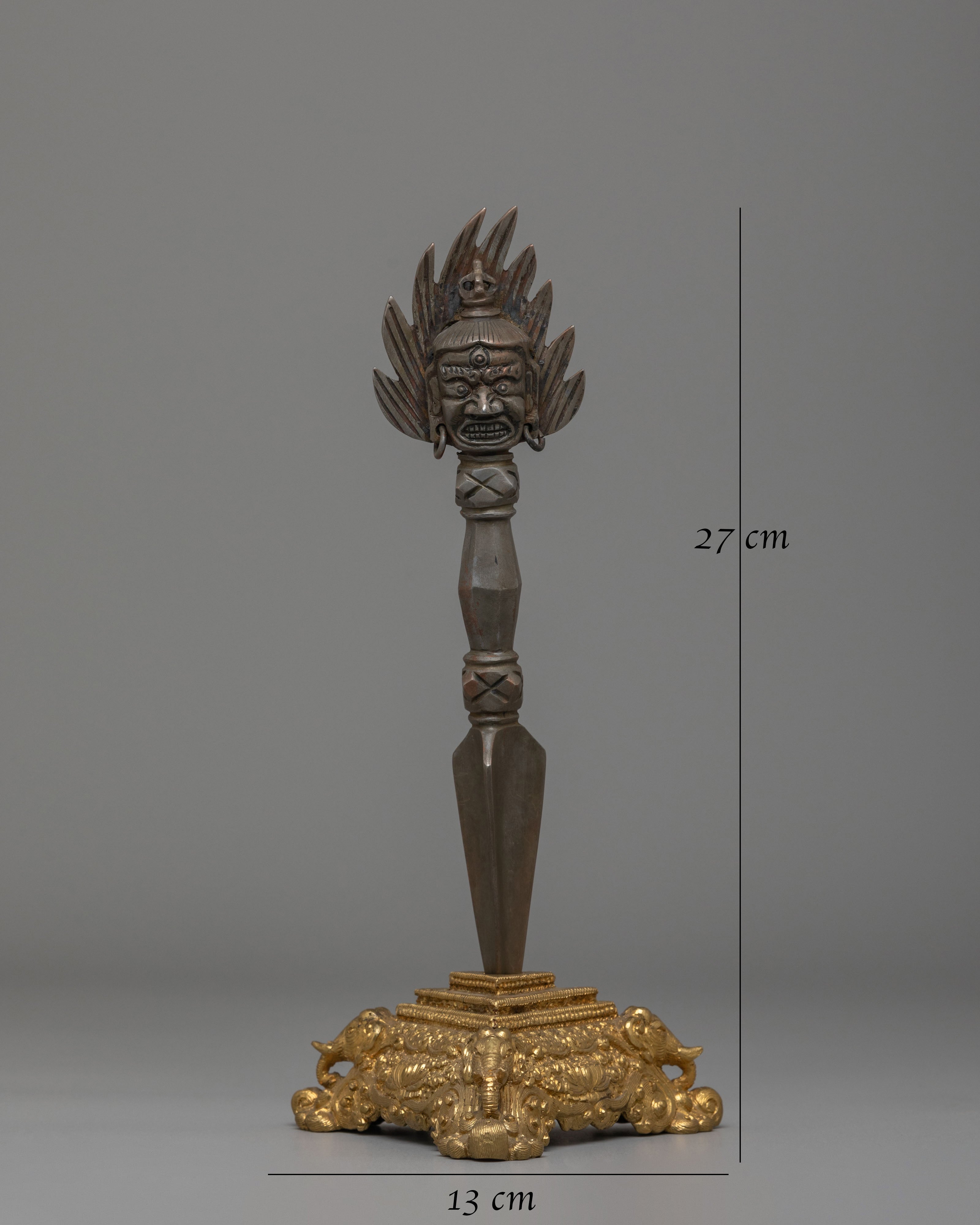 Vajrayana Three Sided Phurba | Symbol of Power, Purification, and Spiritual Protection