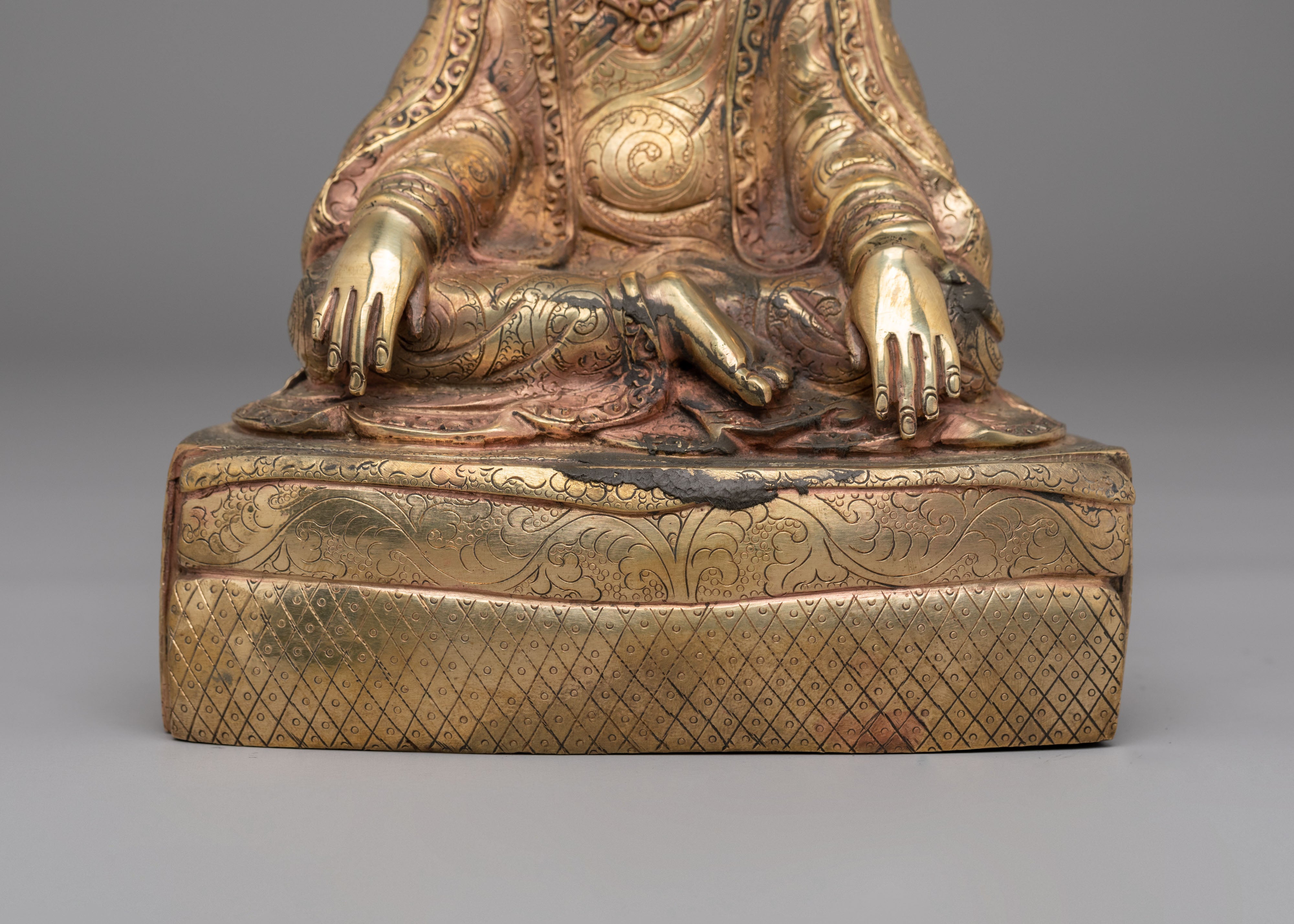 Handmade Marpha Statue | Buddhist Guru Altar Sculpture