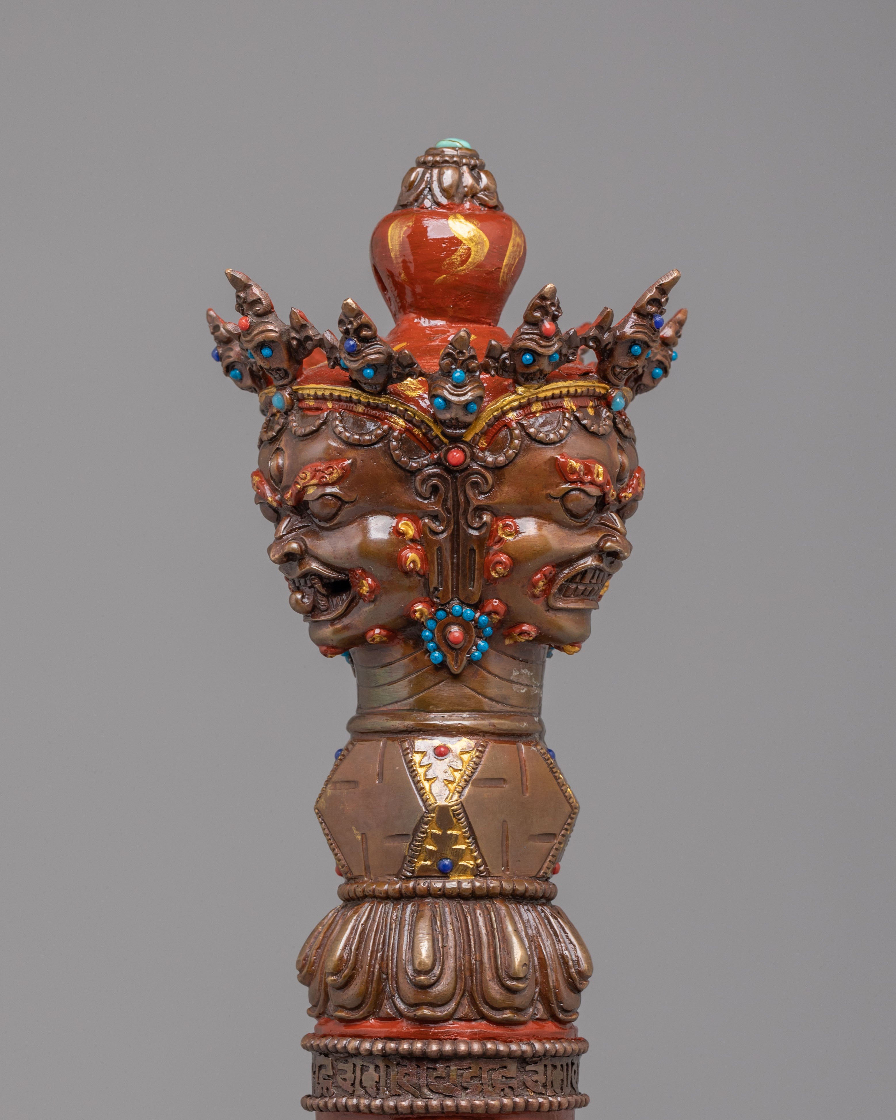 Sacred Ceremonial Phurba | Tibetan Wrathful Deity Dagger for Rituals