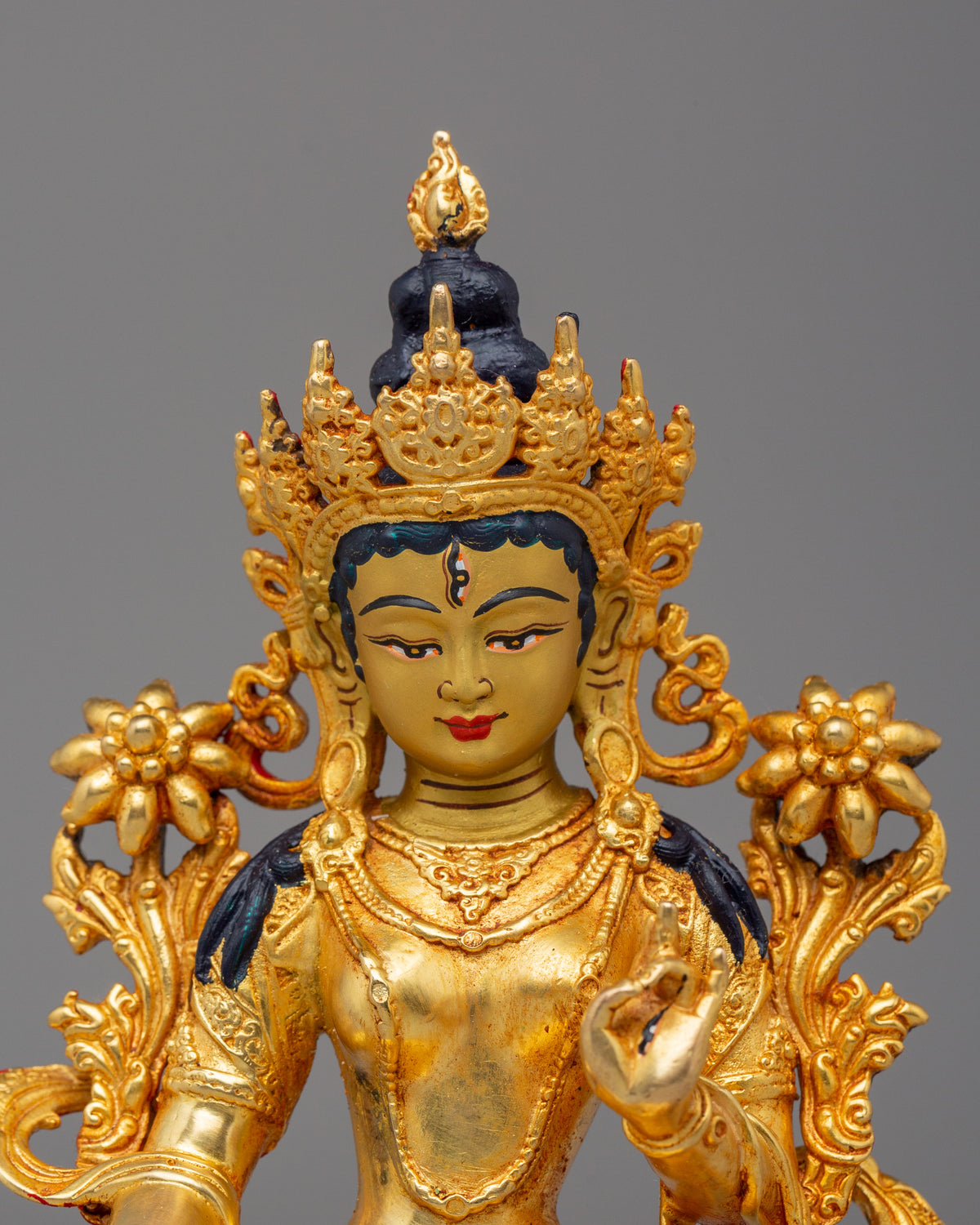 Handcrafted White Tara Buddhist Statue | Symbol of Compassion & Healing