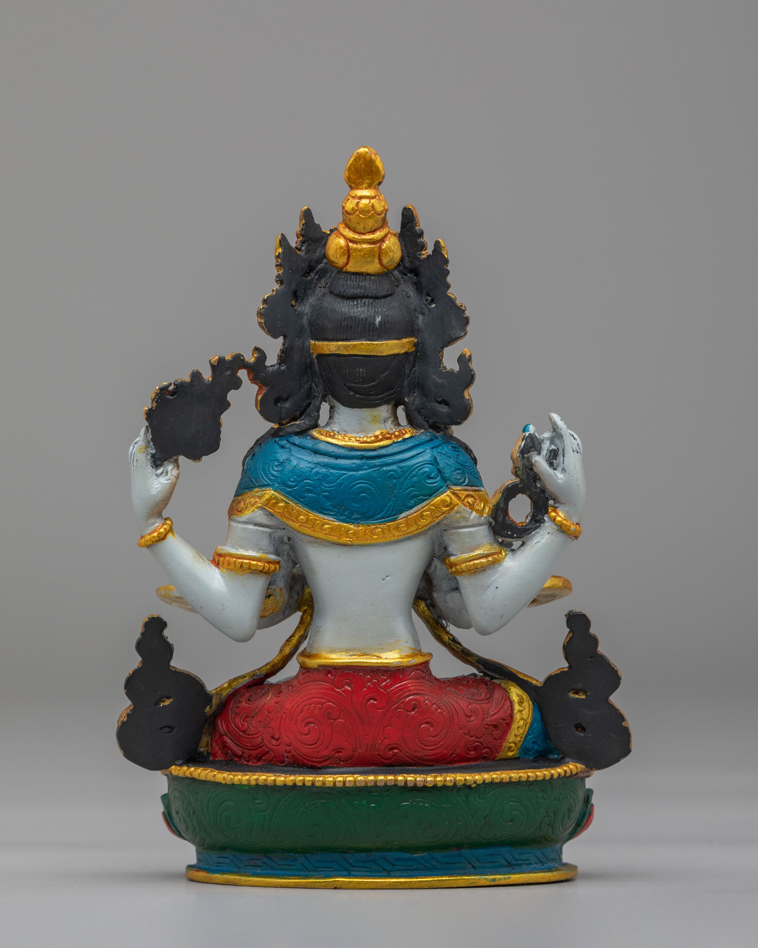 Sacred Chenrezig Meditation Statue | Tibetan Bodhisattva of Compassion