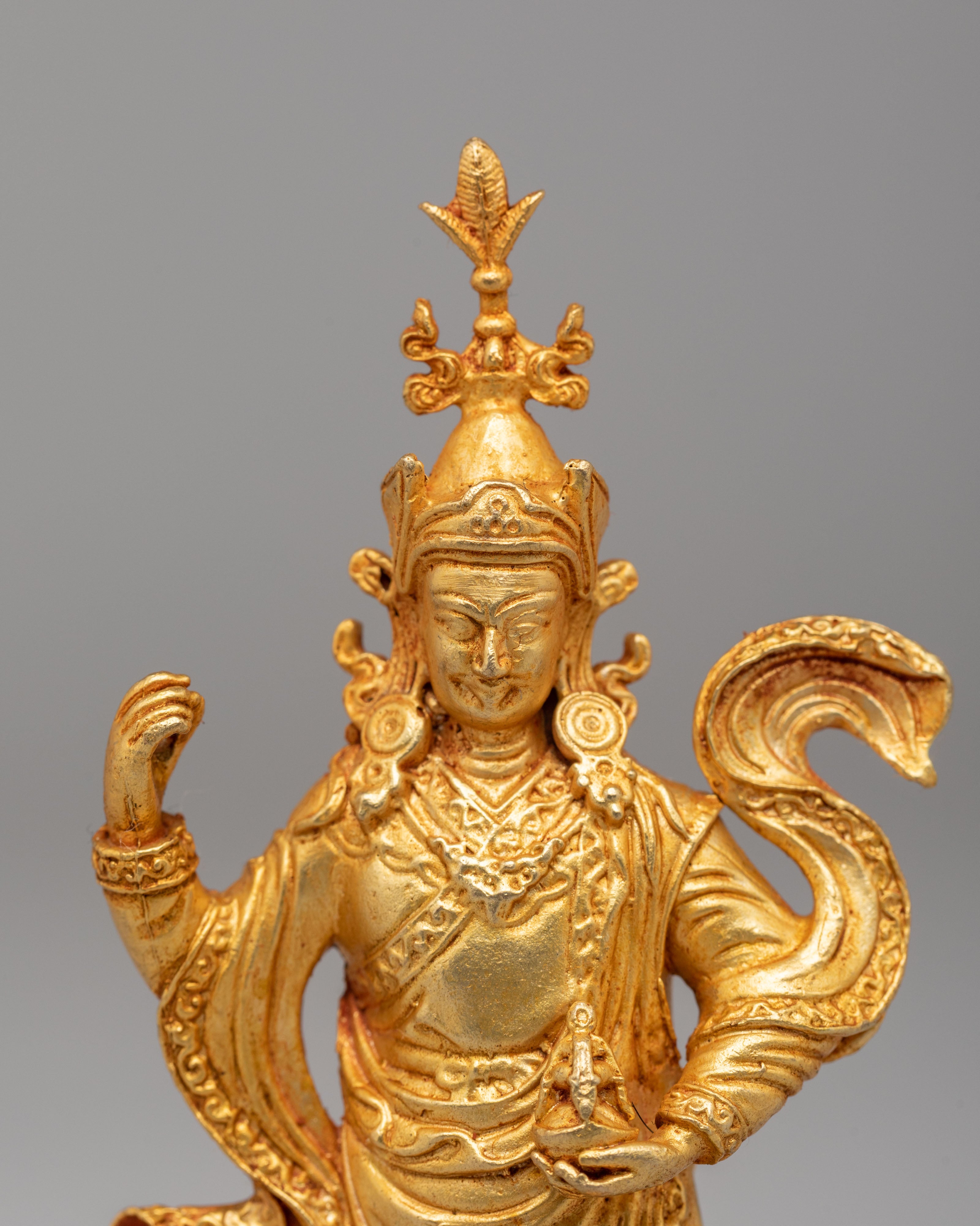 Standing Guru Rinpoche Statue | Tibetan Buddhist Figure