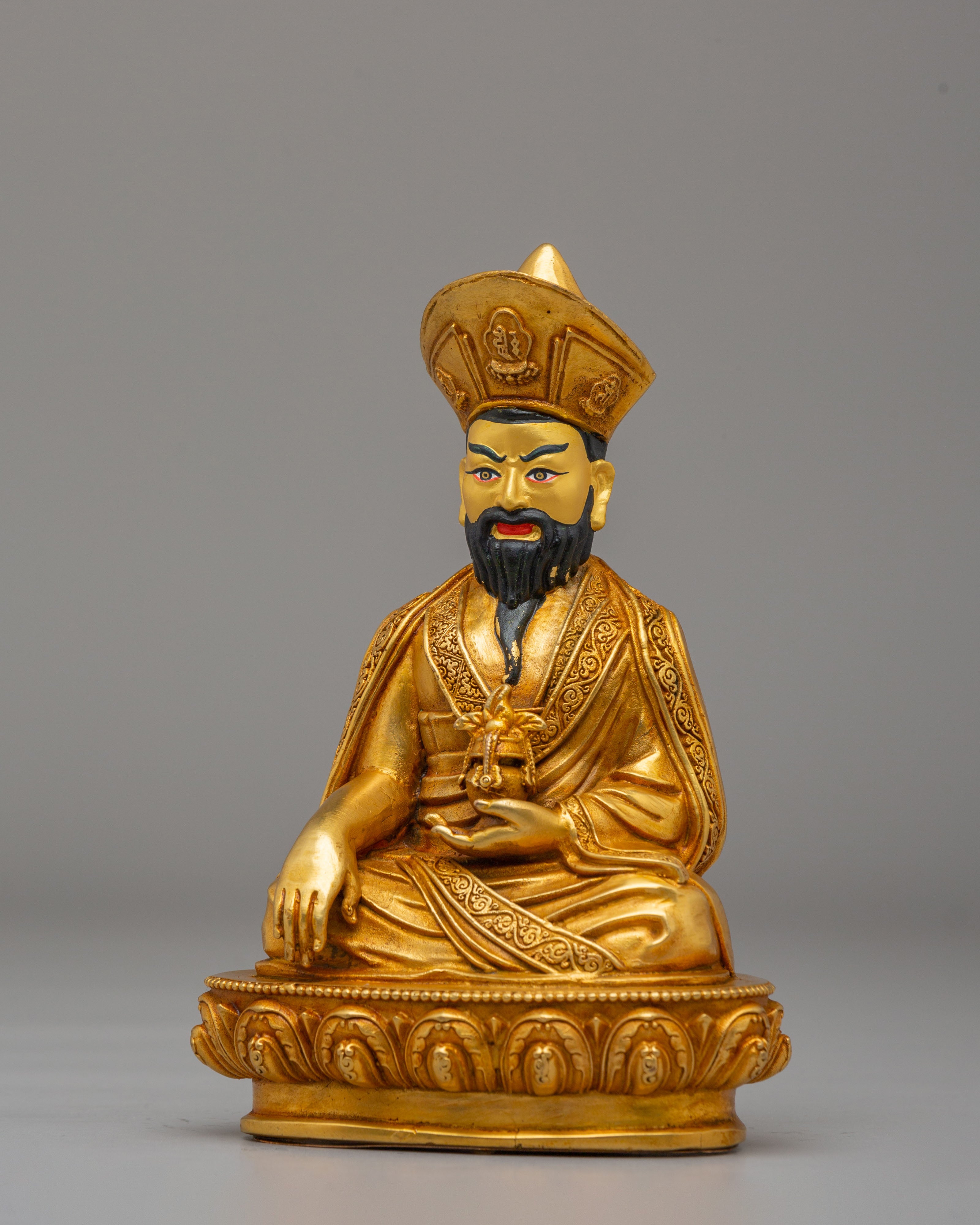 Spiritual Guru Shapdum Sculpture | Tibetan Buddhist Master Statue
