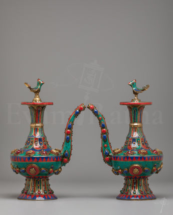 Gemstone Embellished Tea Pot Set