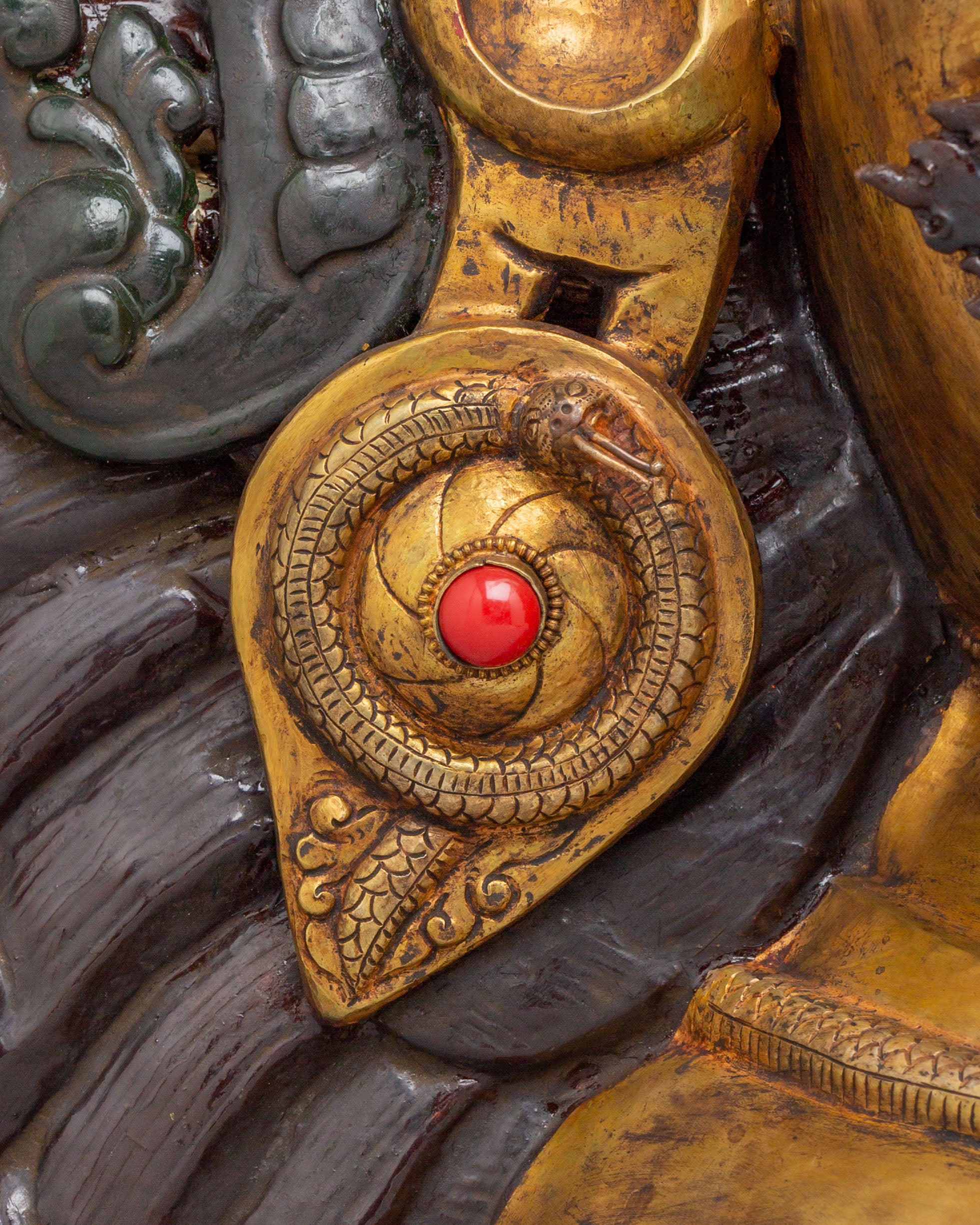 Sacred Mahakala Wall Hanging | Tibetan Wrathful Deity
