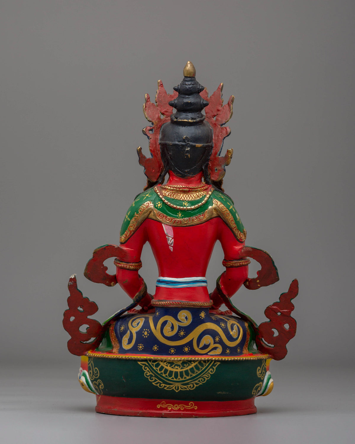 Handcrafted Sacred Amitayus Statue | Buddhist Deity of Longevity