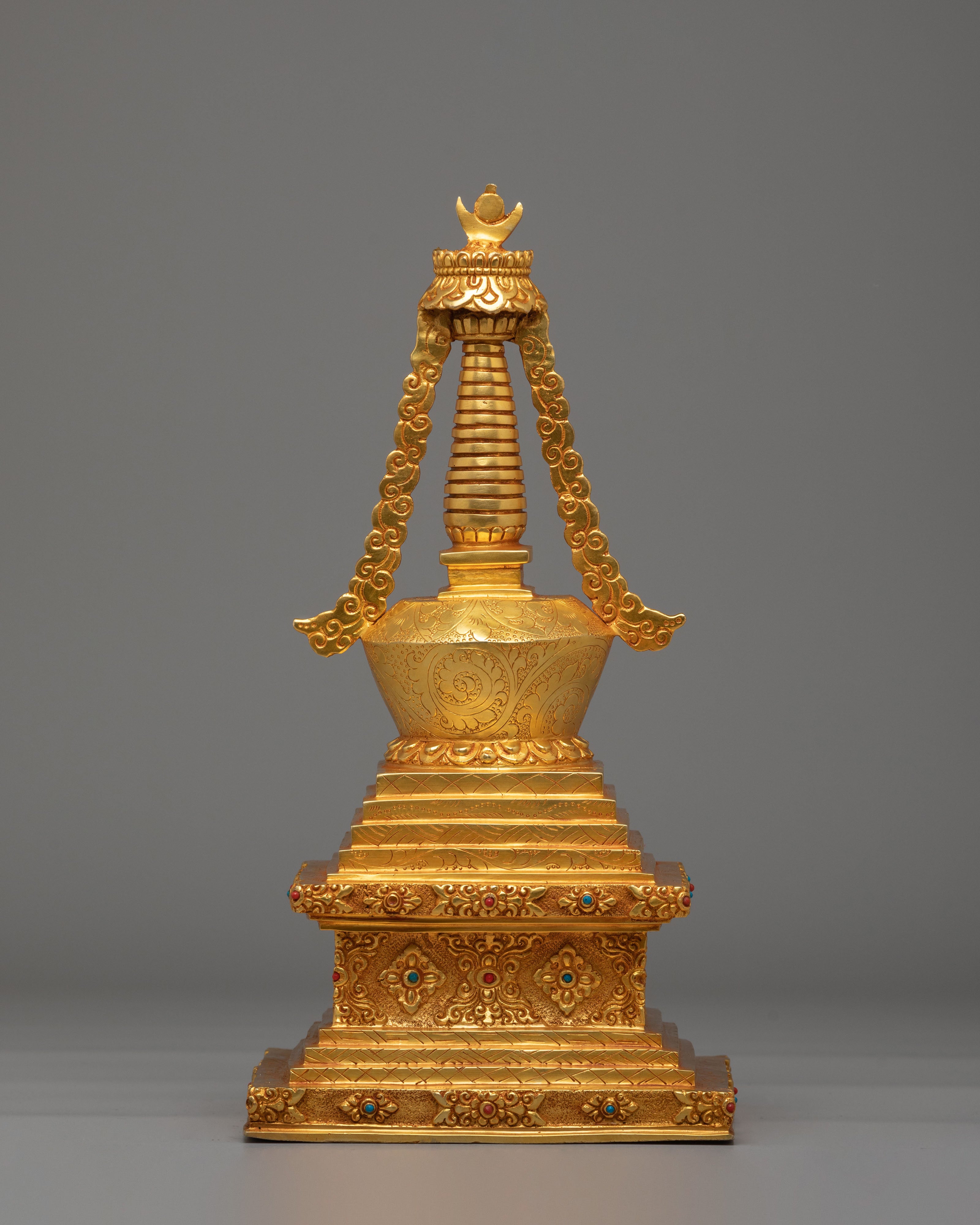 Handcrafted Enlightenment Stupa | Spiritual Home Decor