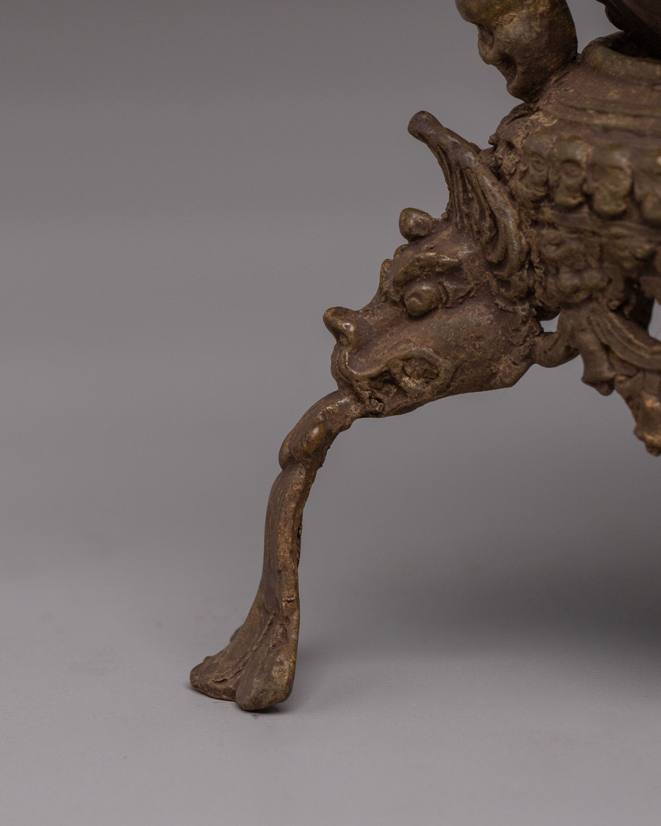 Sacred Kapala for Ritual | Tibetan Brass Skull Cup