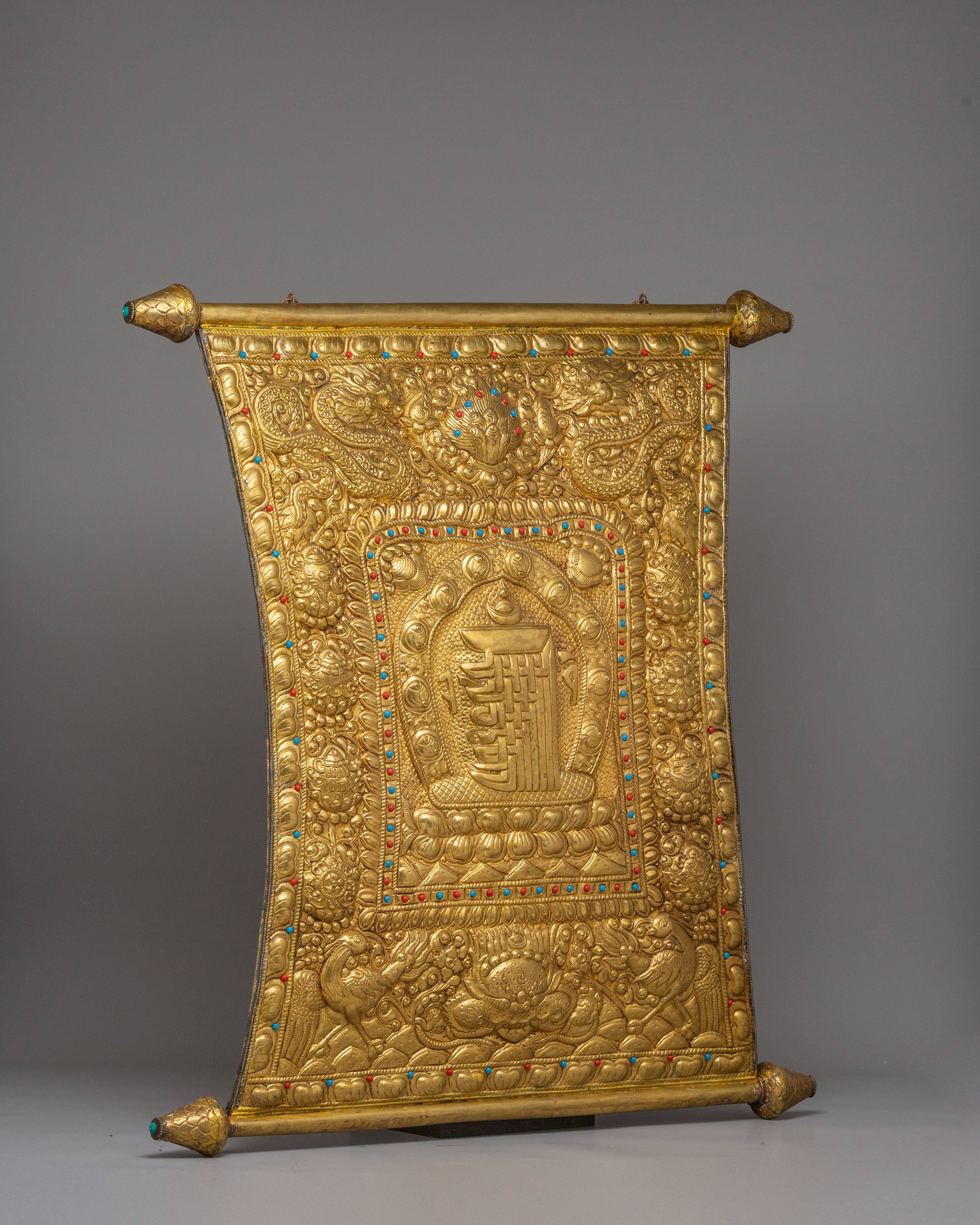 Kalachakra Metal Wall Hanging | Tibetan Buddhist Symbol