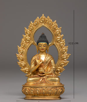Sacred Statue of Amoghasiddhi Buddha | Himalayan Enlightenment Art