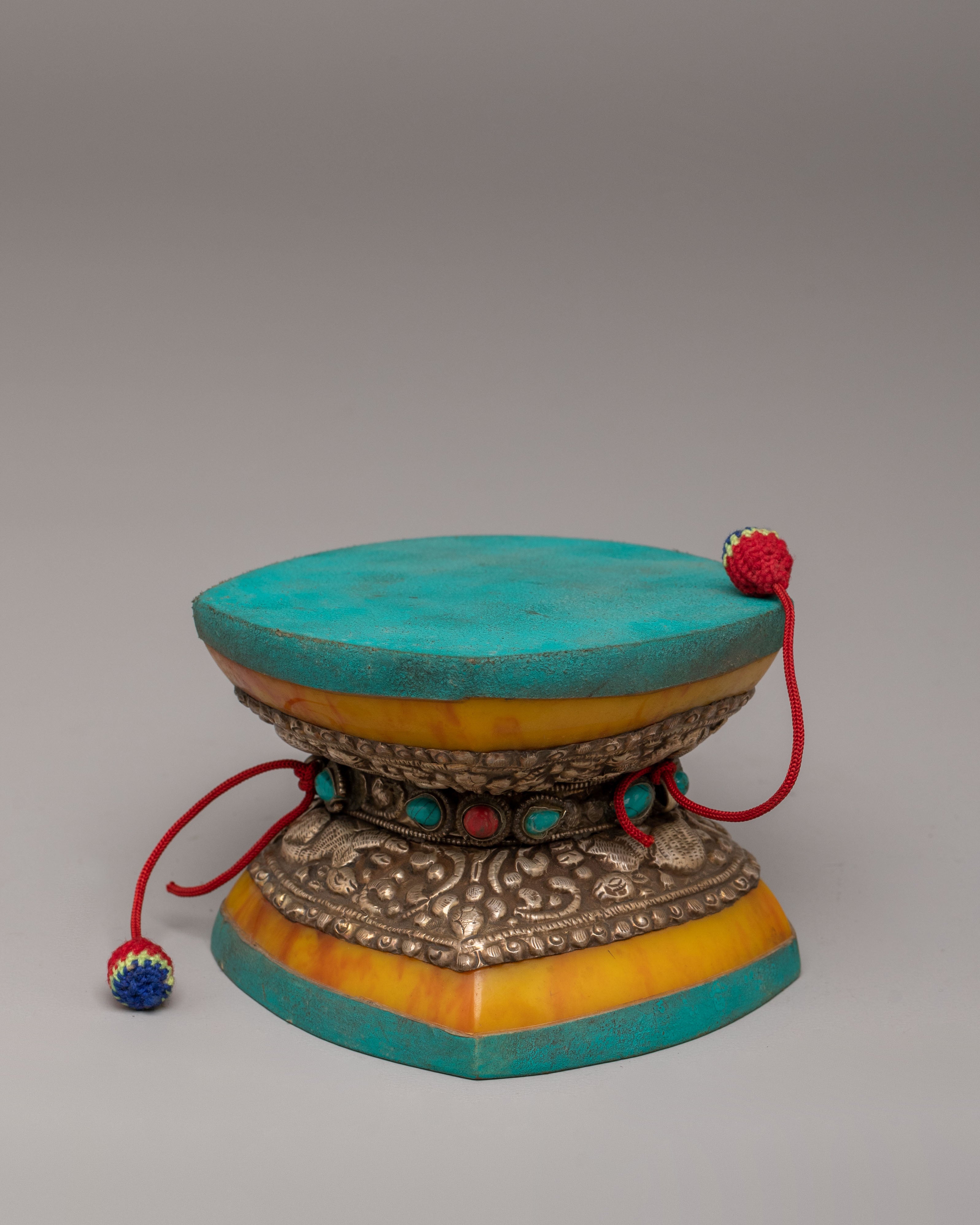 Buddhist Ritual Damaru | Handcrafted Tibetan Drum