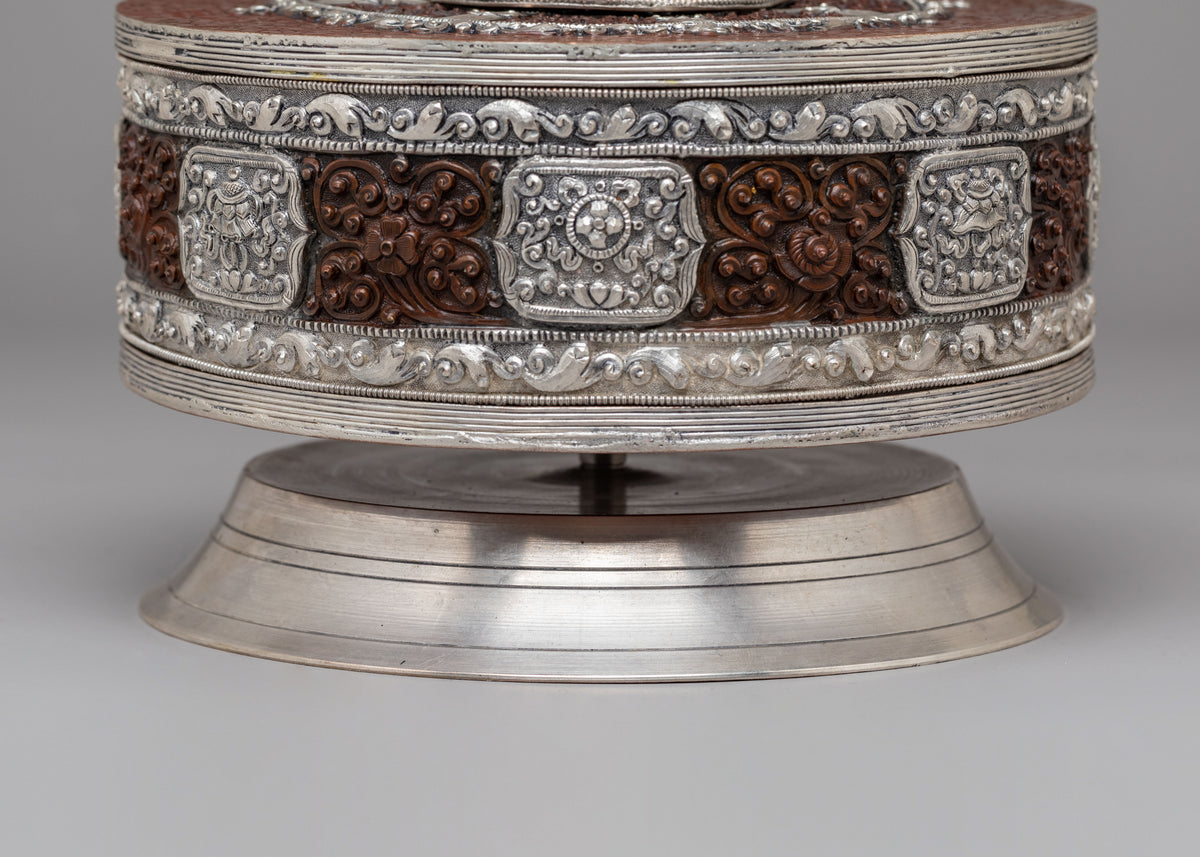 Handmade Buddhist Ritual Prayer Wheel | Tibetan Meditation & Ritual Tool