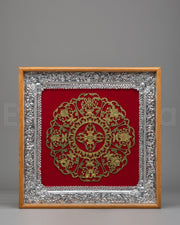 Framed Auspicious Symbol Wall Hanging 