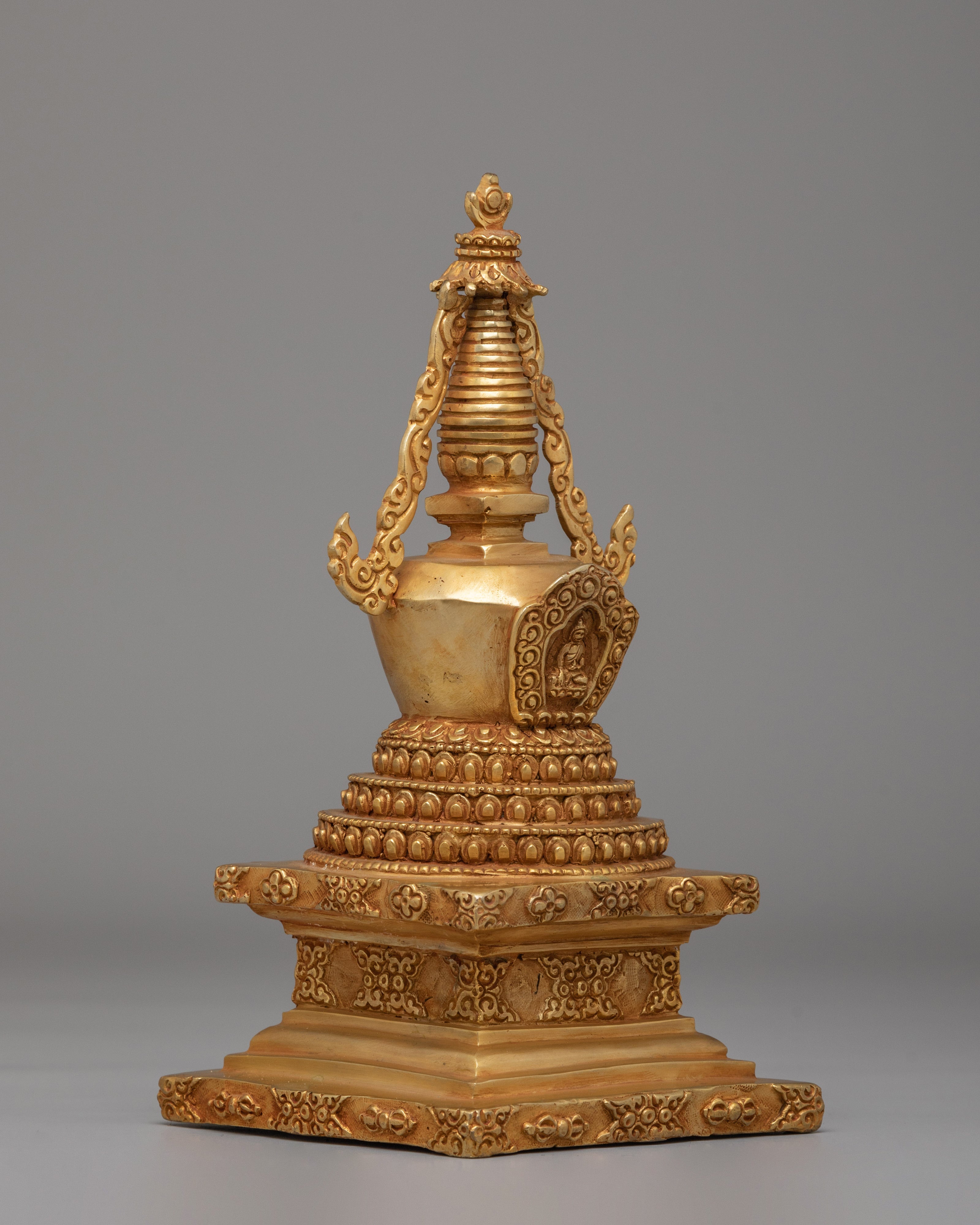 Handmade Tibetan Stupa for Rituals | Sacred Buddhist Altar Decor