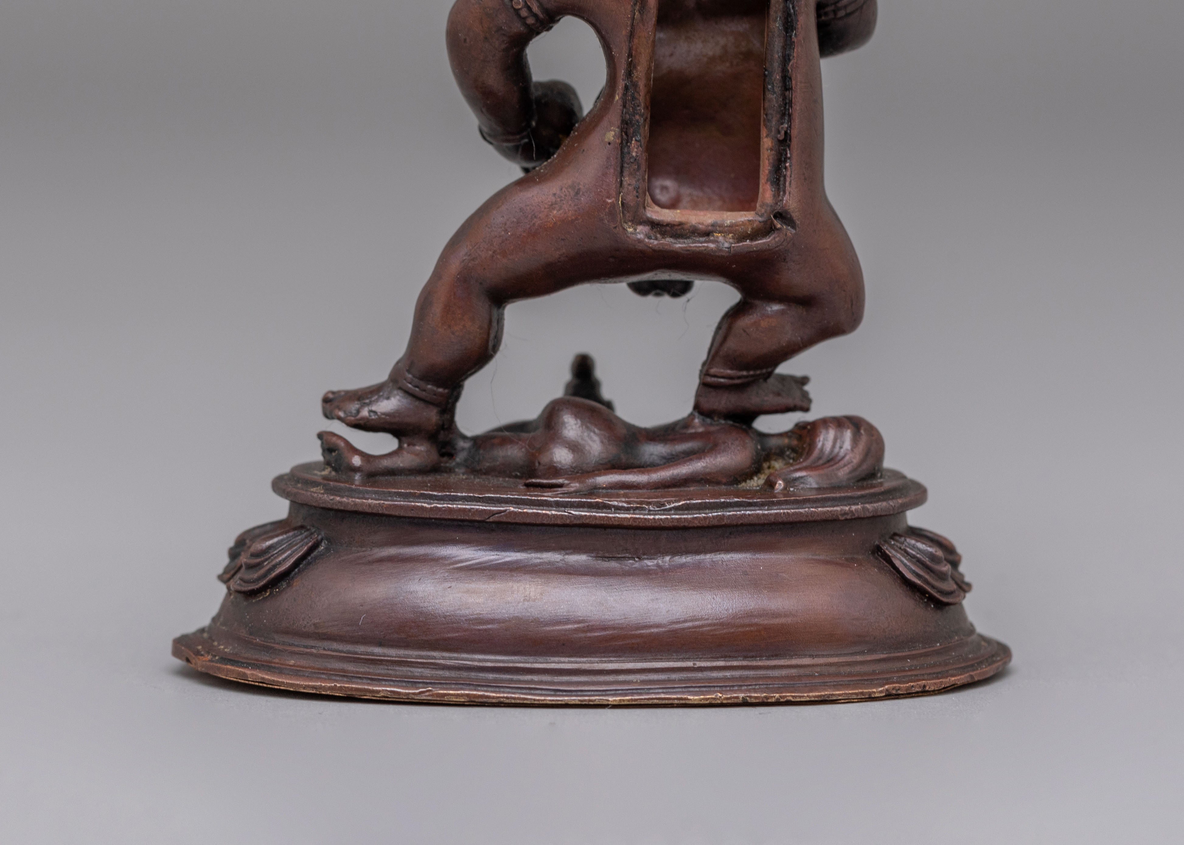 Tibetan Black Dzambhala Sculpture | Symbol of Abundance, Protection, and Enlightened