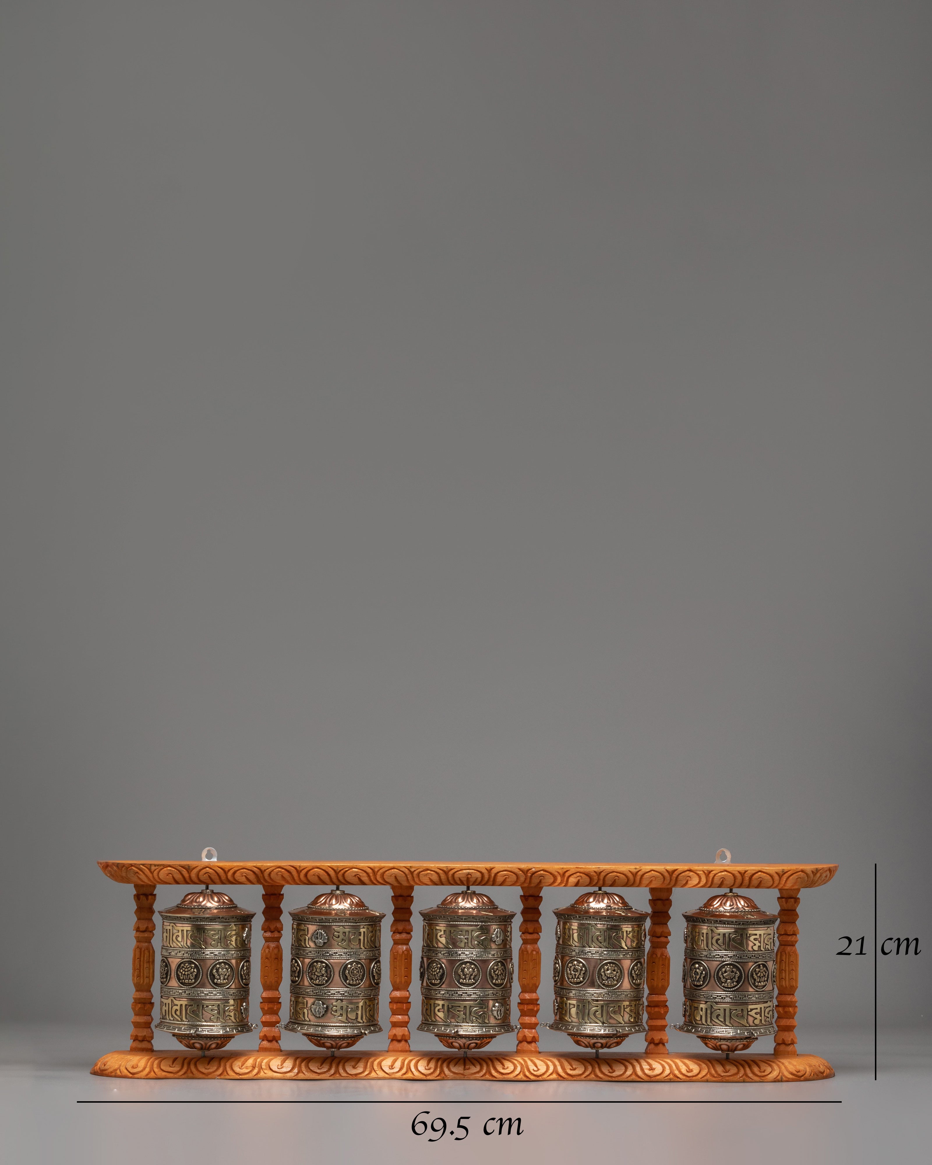 Tibetan Prayer Wheel Set | Meditation & Spiritual Decor