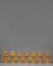 Handcrafted Chakravartin Possessions Sculpture