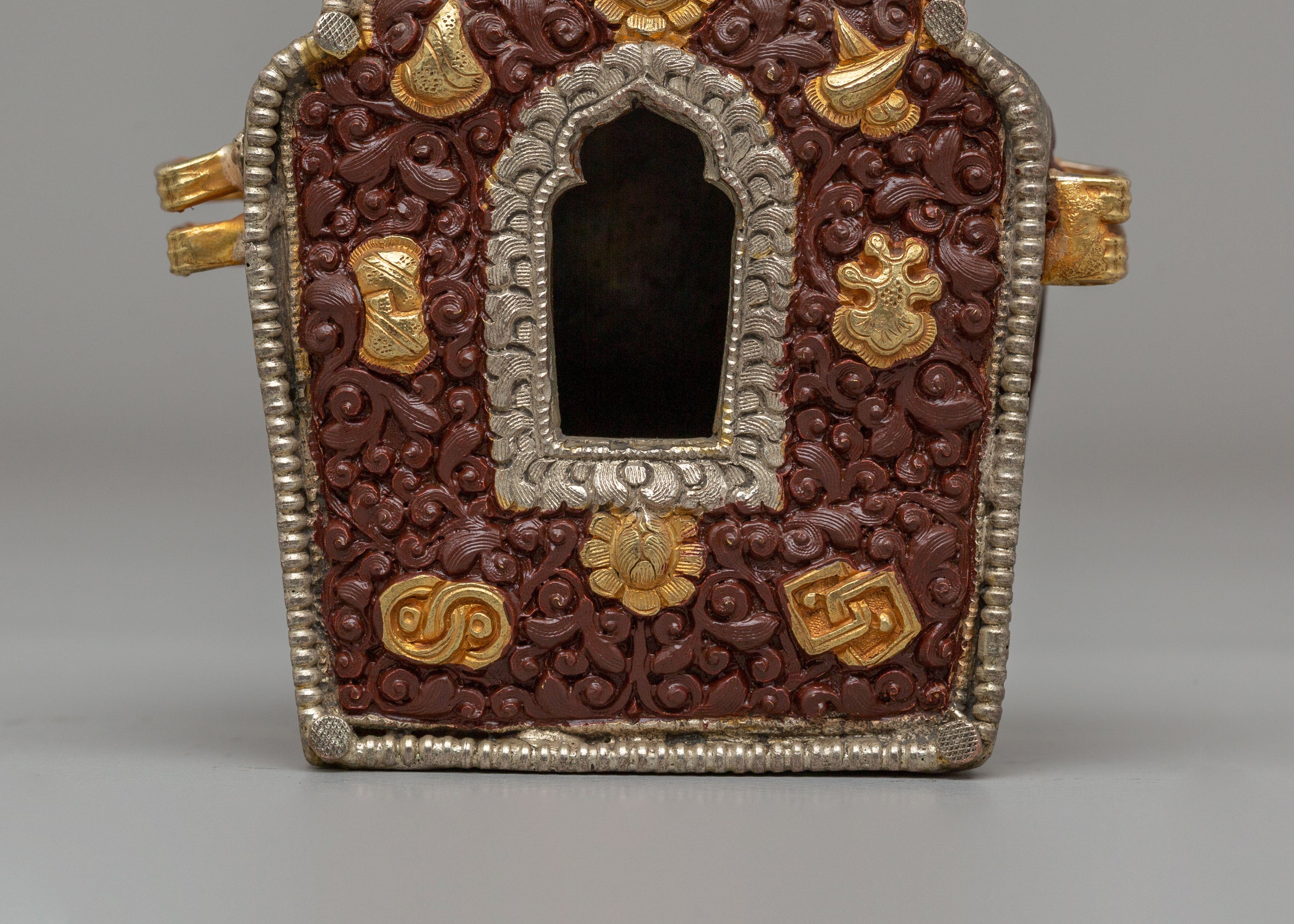 Tibetan Auspicious Symbol Ghau Box | Sacred Ghau Box for Spiritual Practice