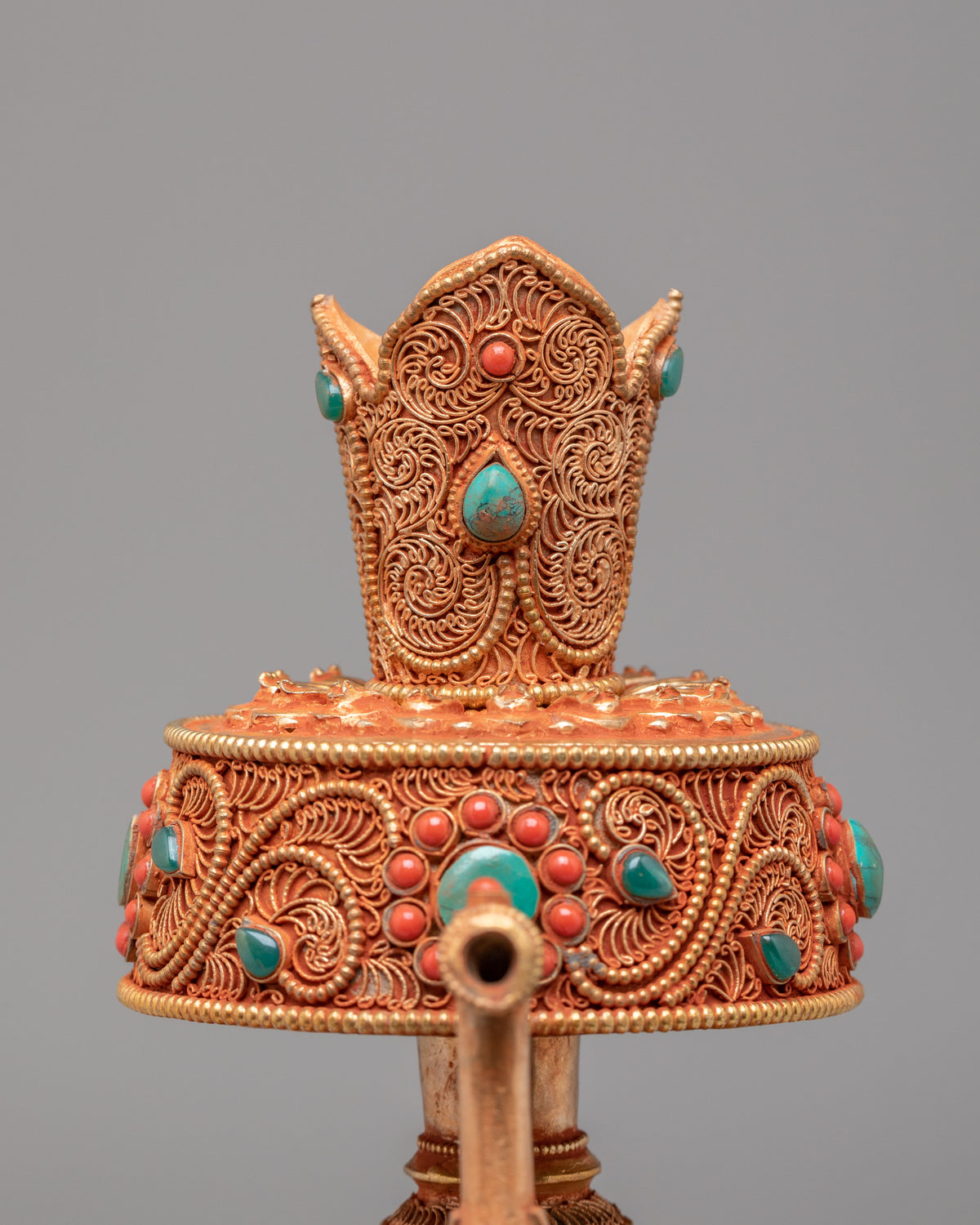 Himalayan Buddhist Bhumba Set | Traditional Tibetan Ceremonial Vessels