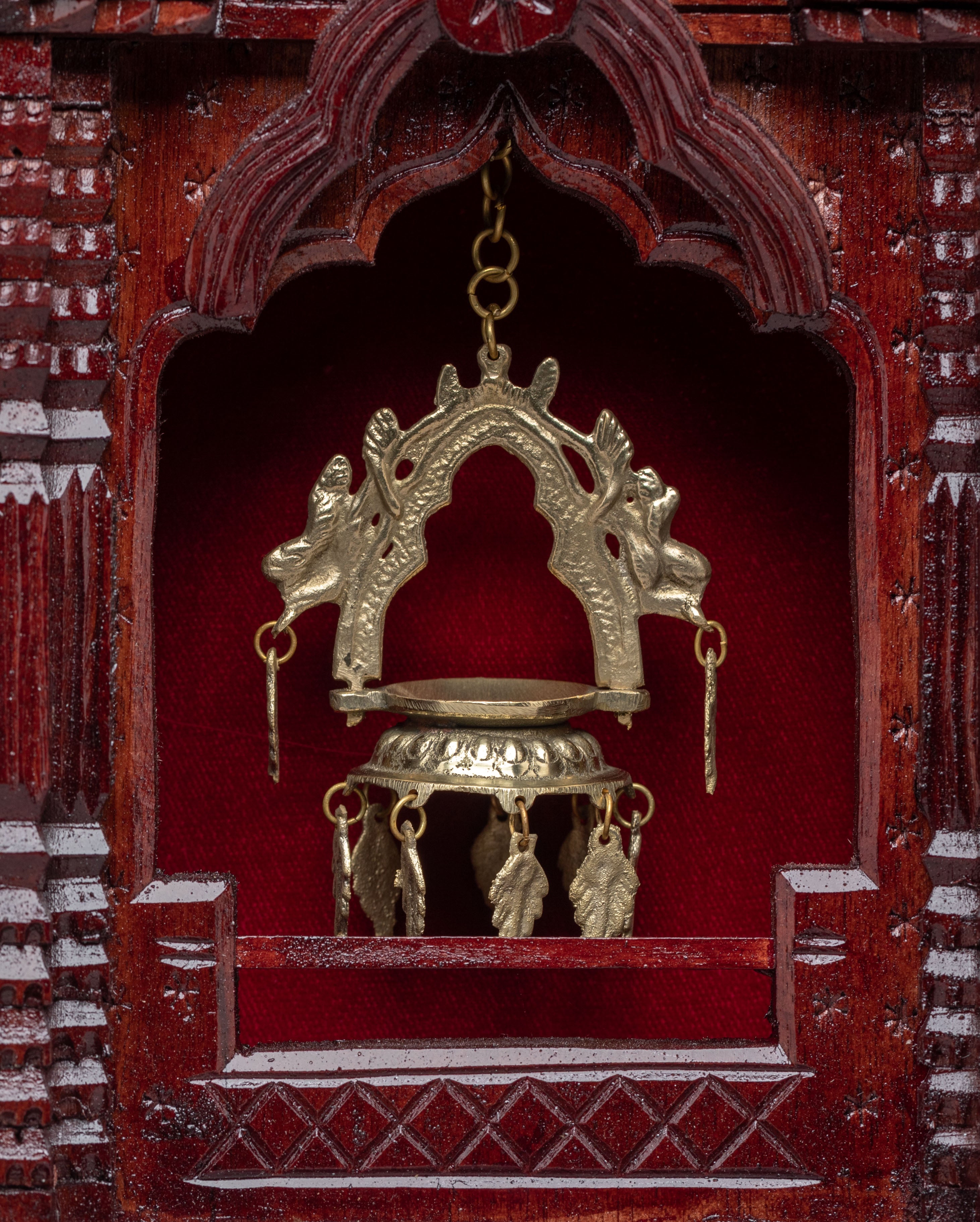 Dalaucha Wood Wall Hanging | Tibetan Buddhist Shrine Decor