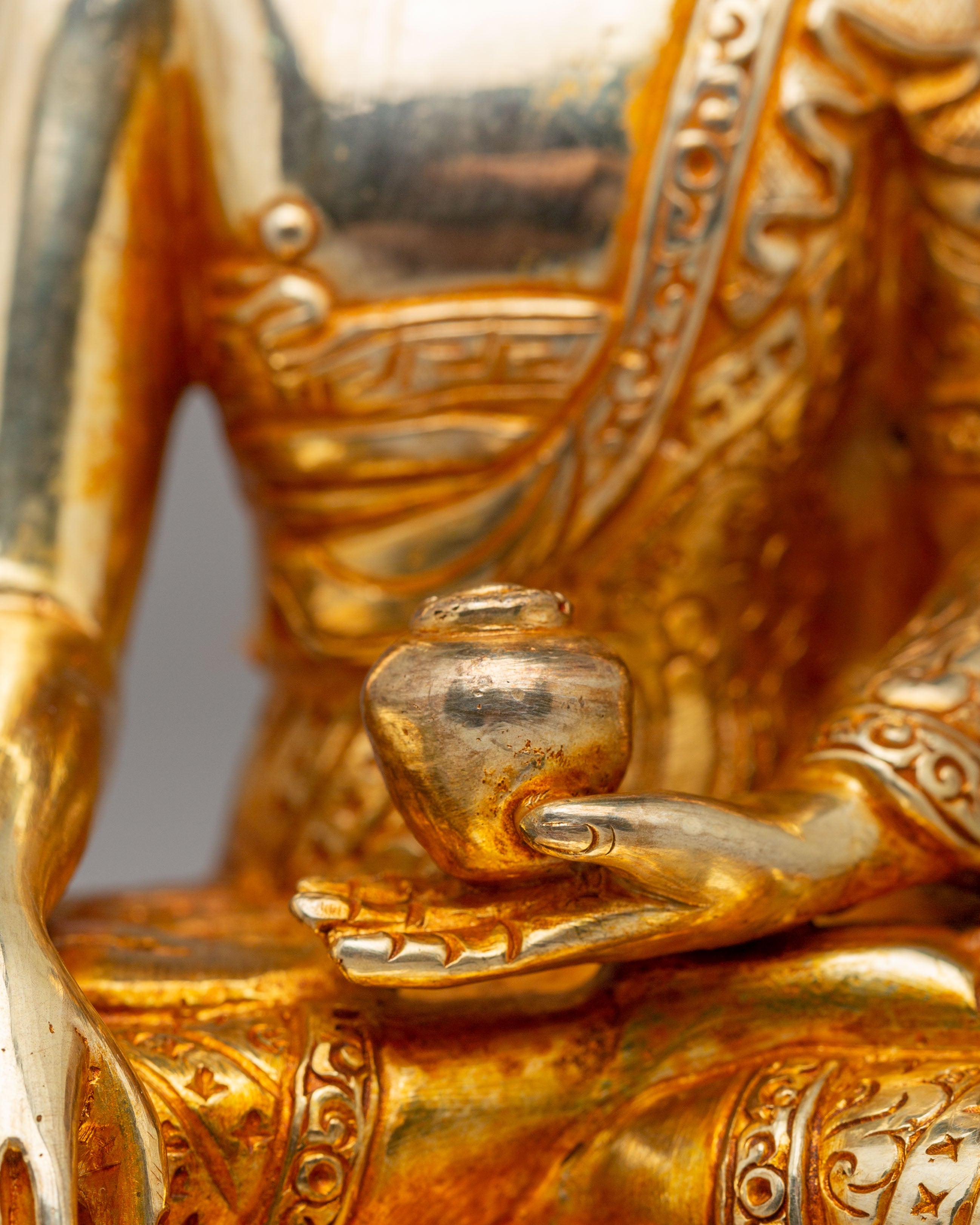 Historical Shakyamuni Buddha Figurine | Traditional Himalayan Artwork