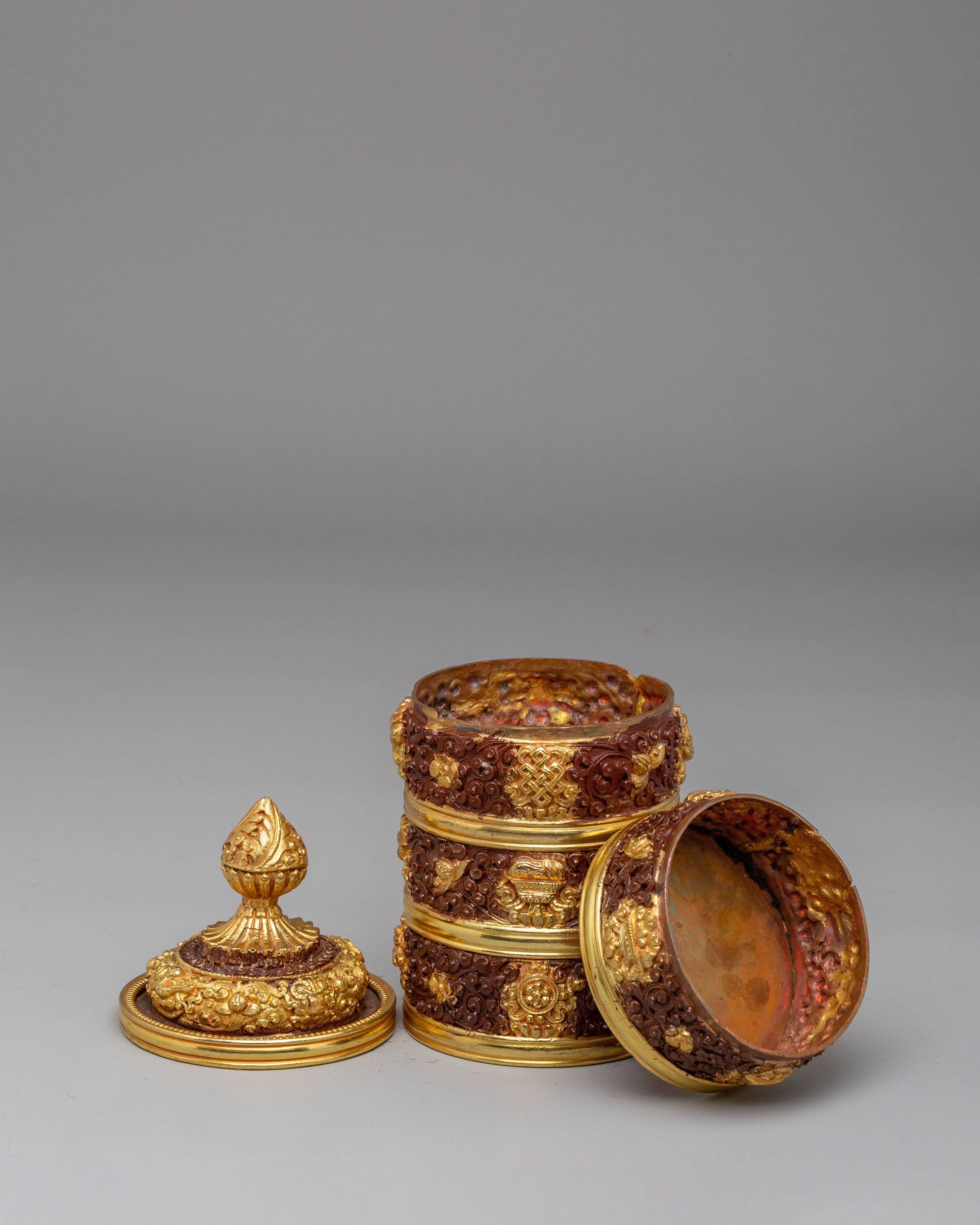 Rice Pot For Buddhist Ritual Offerings | Sacred Ceremonial Offering Vessel