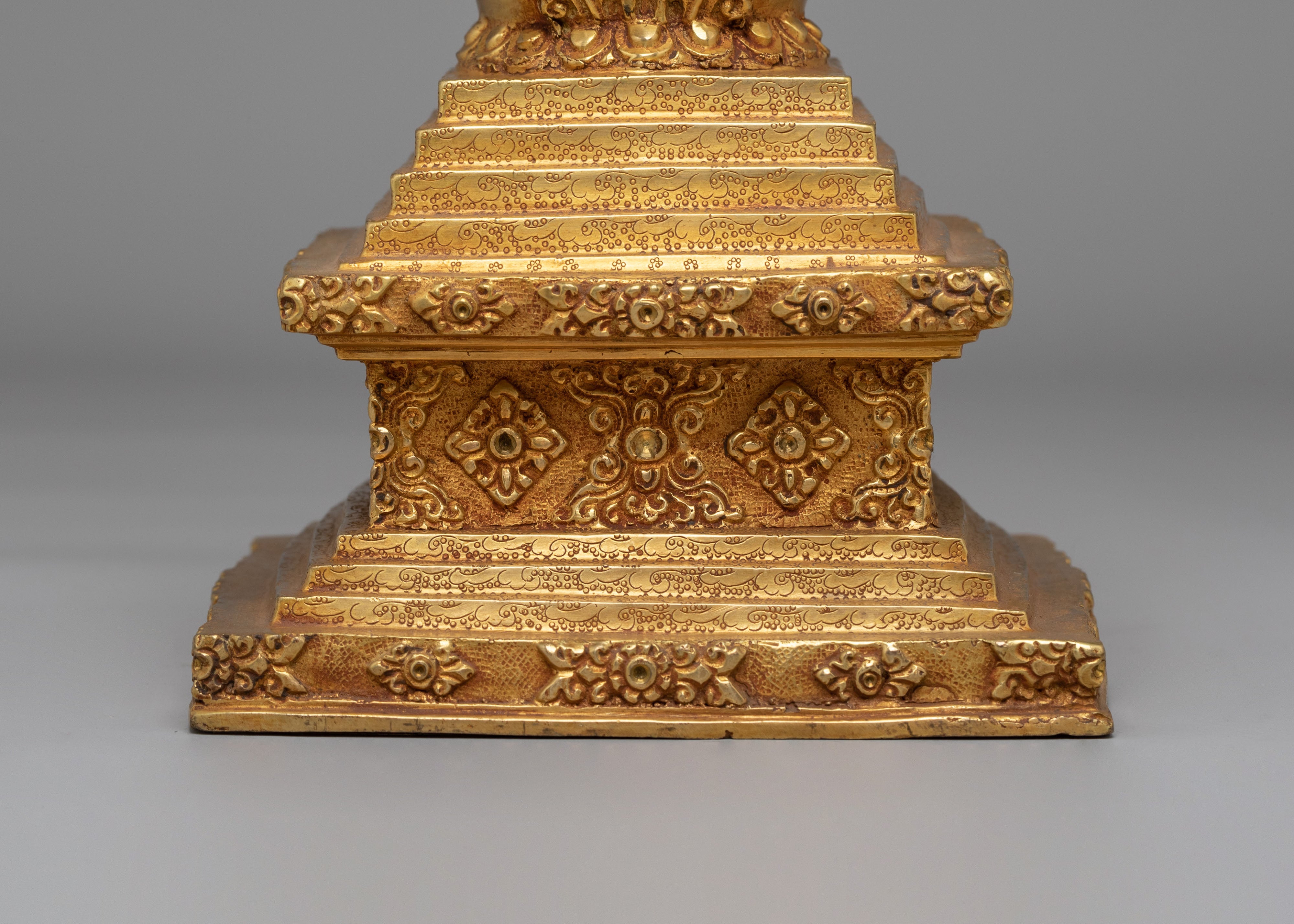 Traditional Himalayan Enlightenment Stupa | Sacred Buddhist Decor