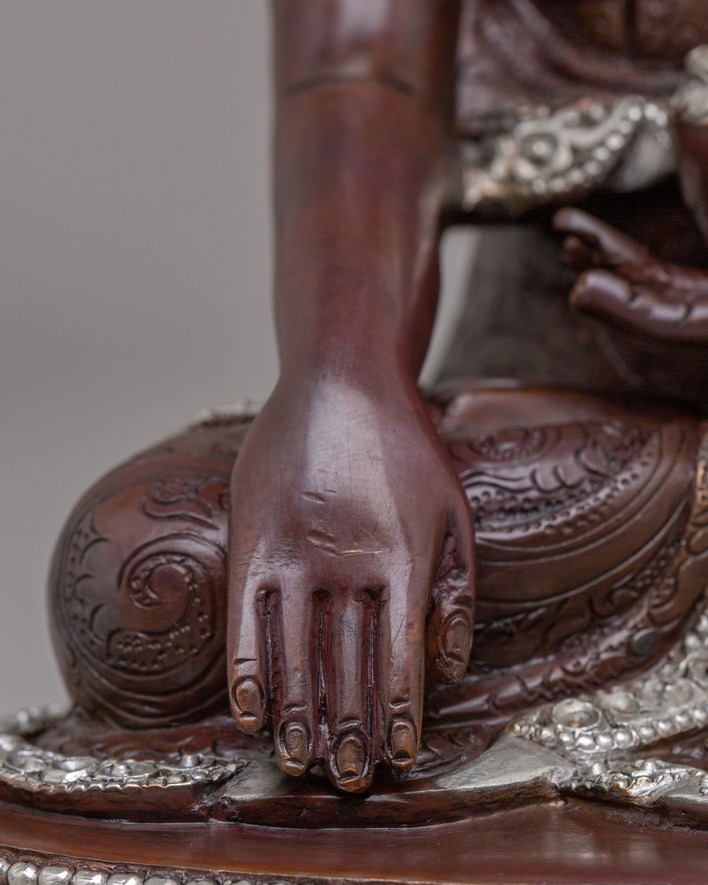 Dharma Guru Shakyamuni Buddha Statue | Tibetan Meditation Sculpture