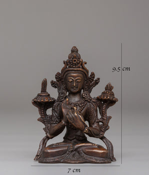 Himalayan Manjushri Spiritual Statue | Bodhisattva of Wisdom