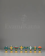 Sacred Ashtamangala Symbols Set
