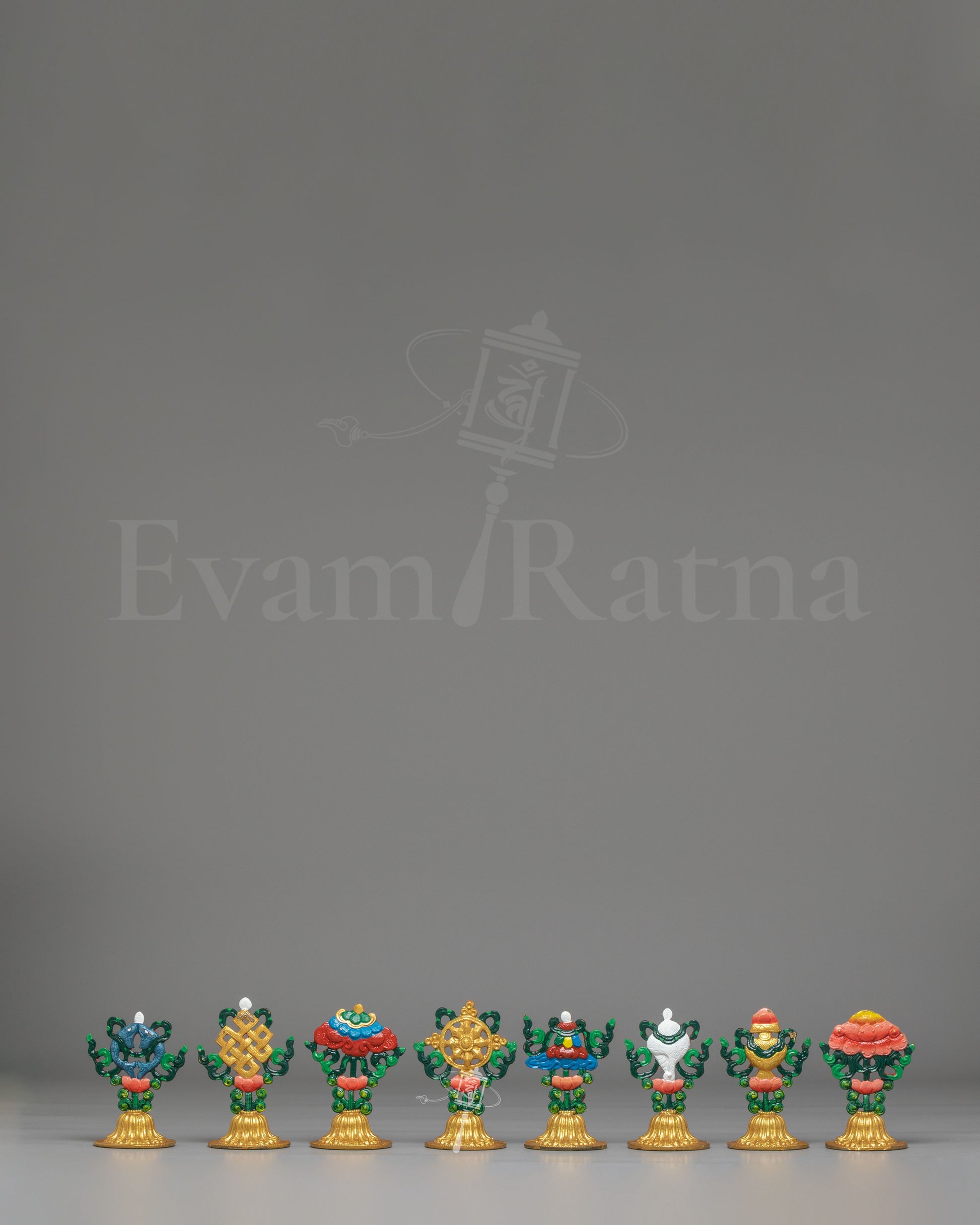 Sacred Ashtamangala Symbols Set